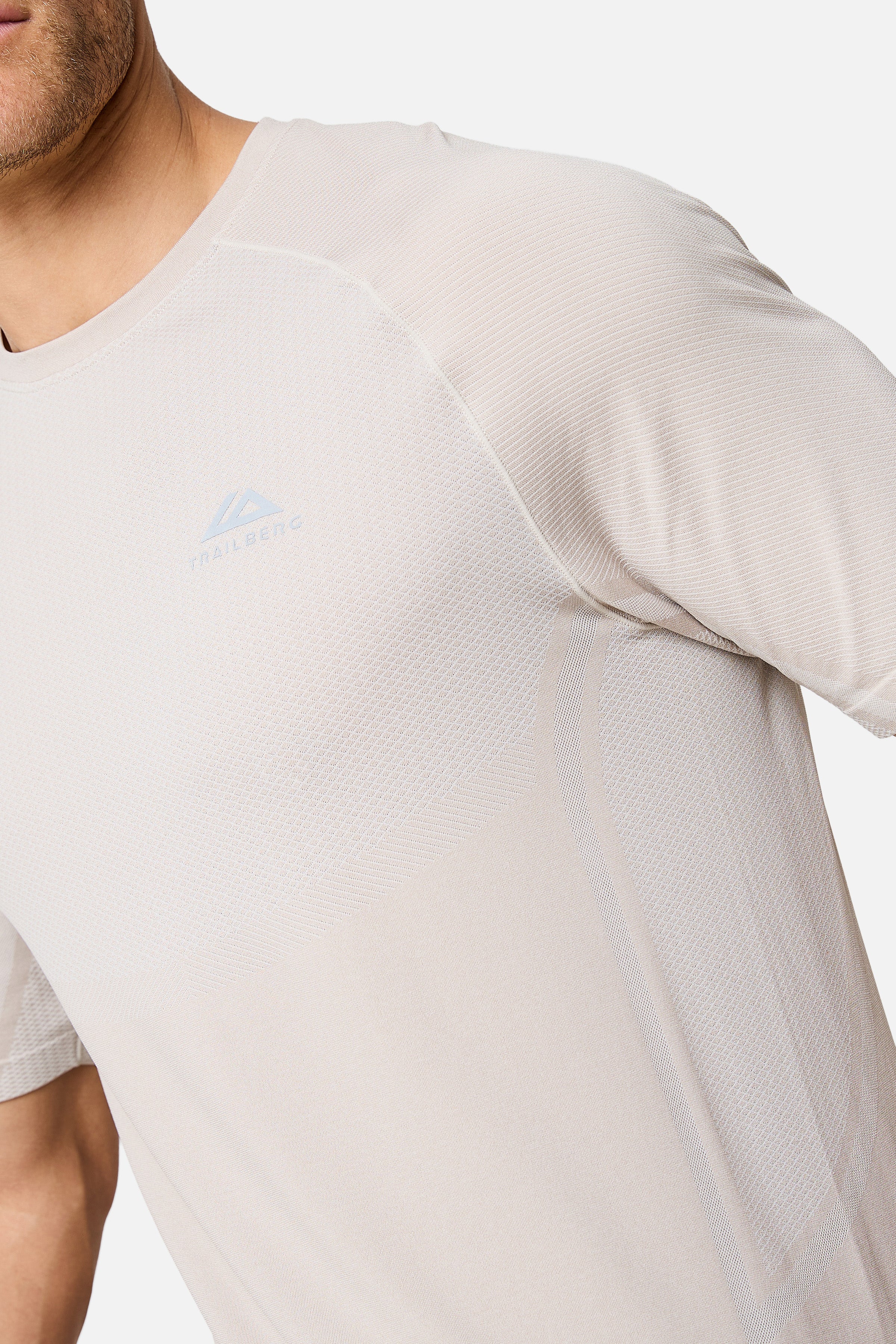 Fusion Seamless Tee - Pebble Stone/Frosted Ridge - Image 4