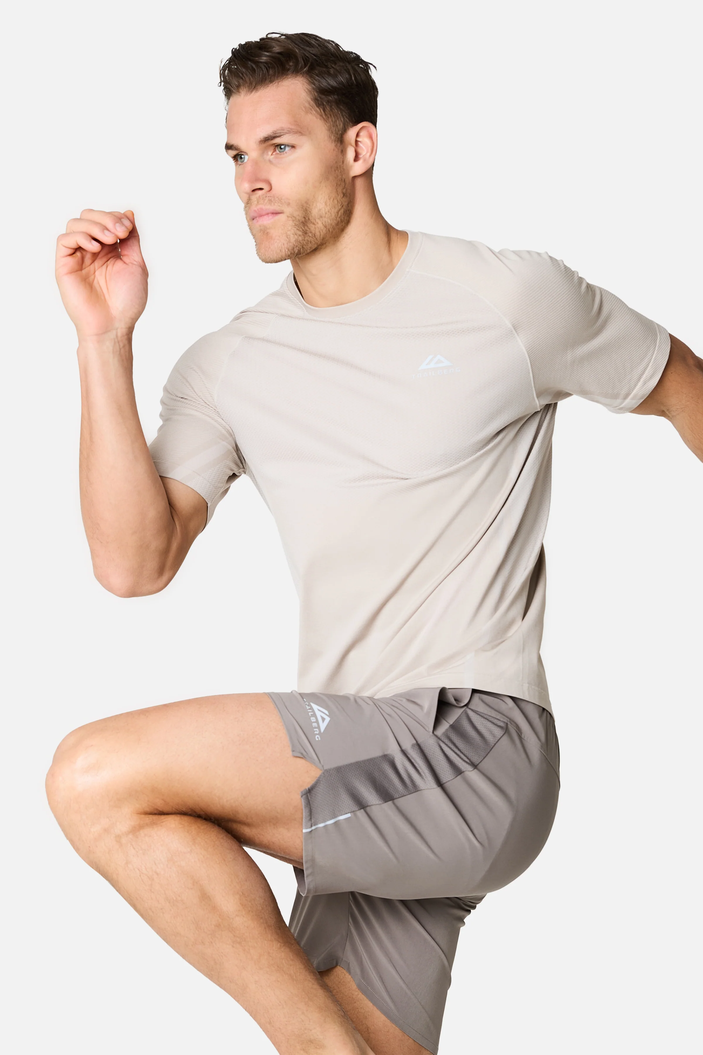 Fusion Seamless Tee - Pebble Stone/Frosted Ridge - Image 5