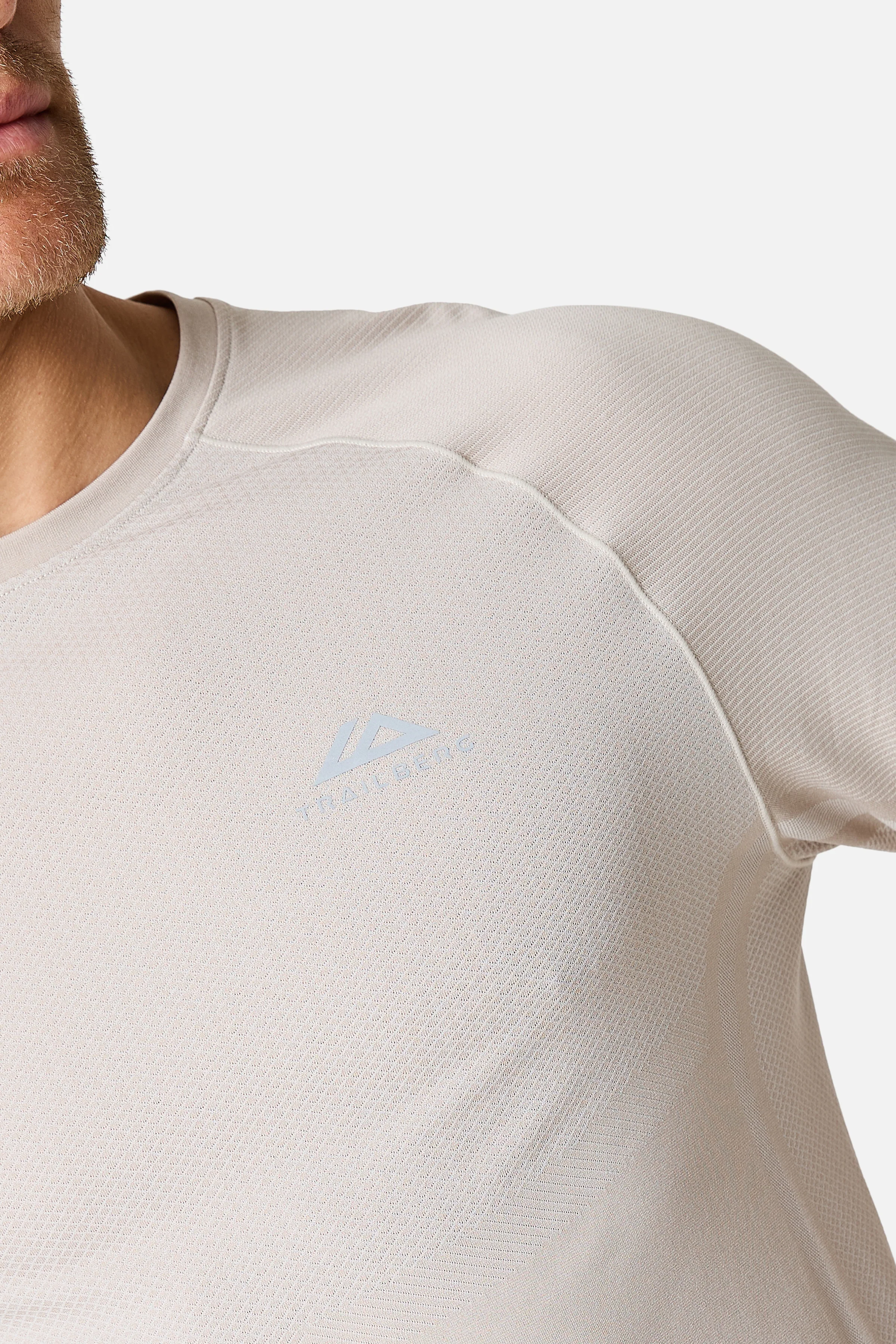 Fusion Seamless Tee - Pebble Stone/Frosted Ridge - Image 6