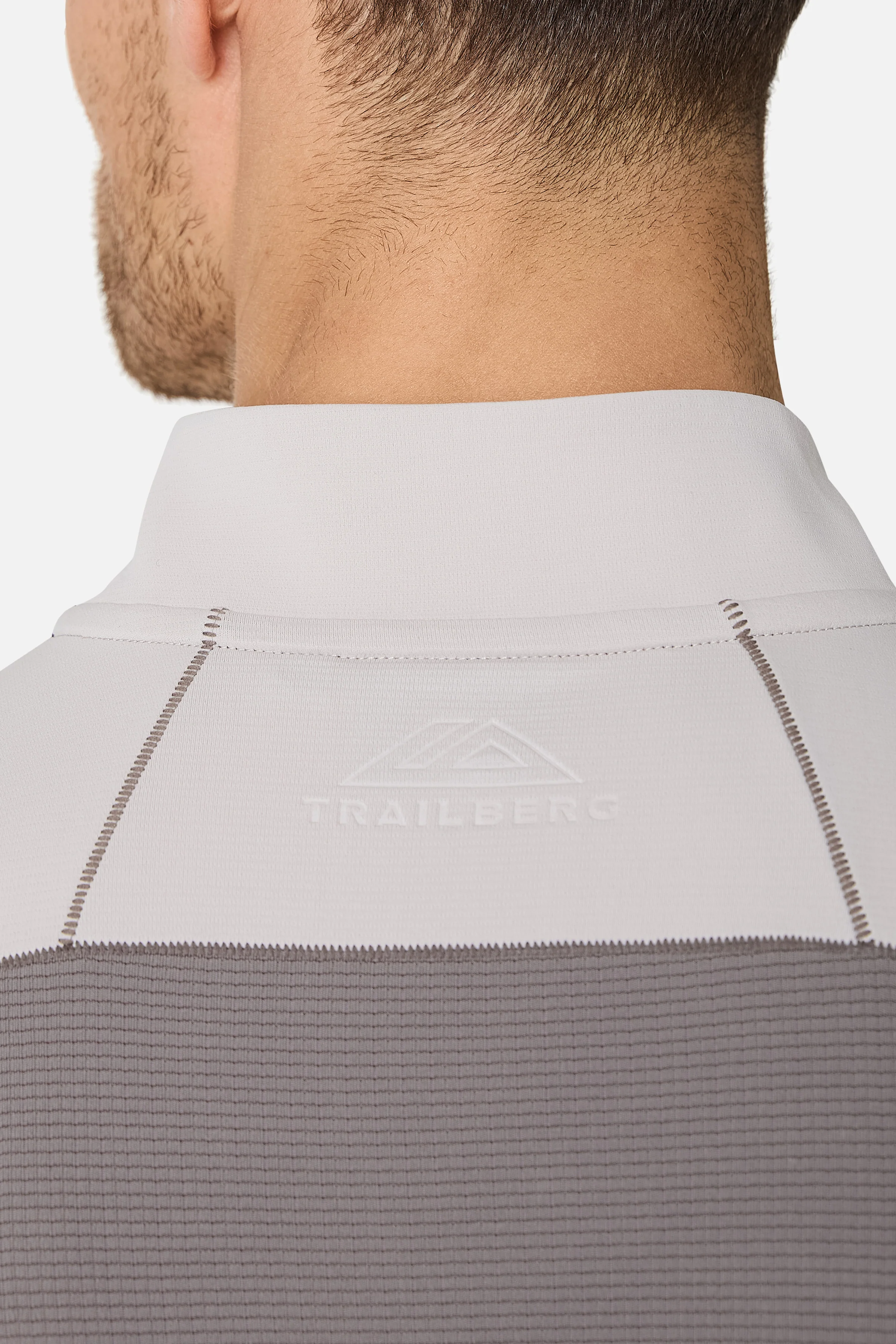 Nucleus 1/4 Zip Essentials 2.0 Twinset - Mocha/Pebblestone - Image 3