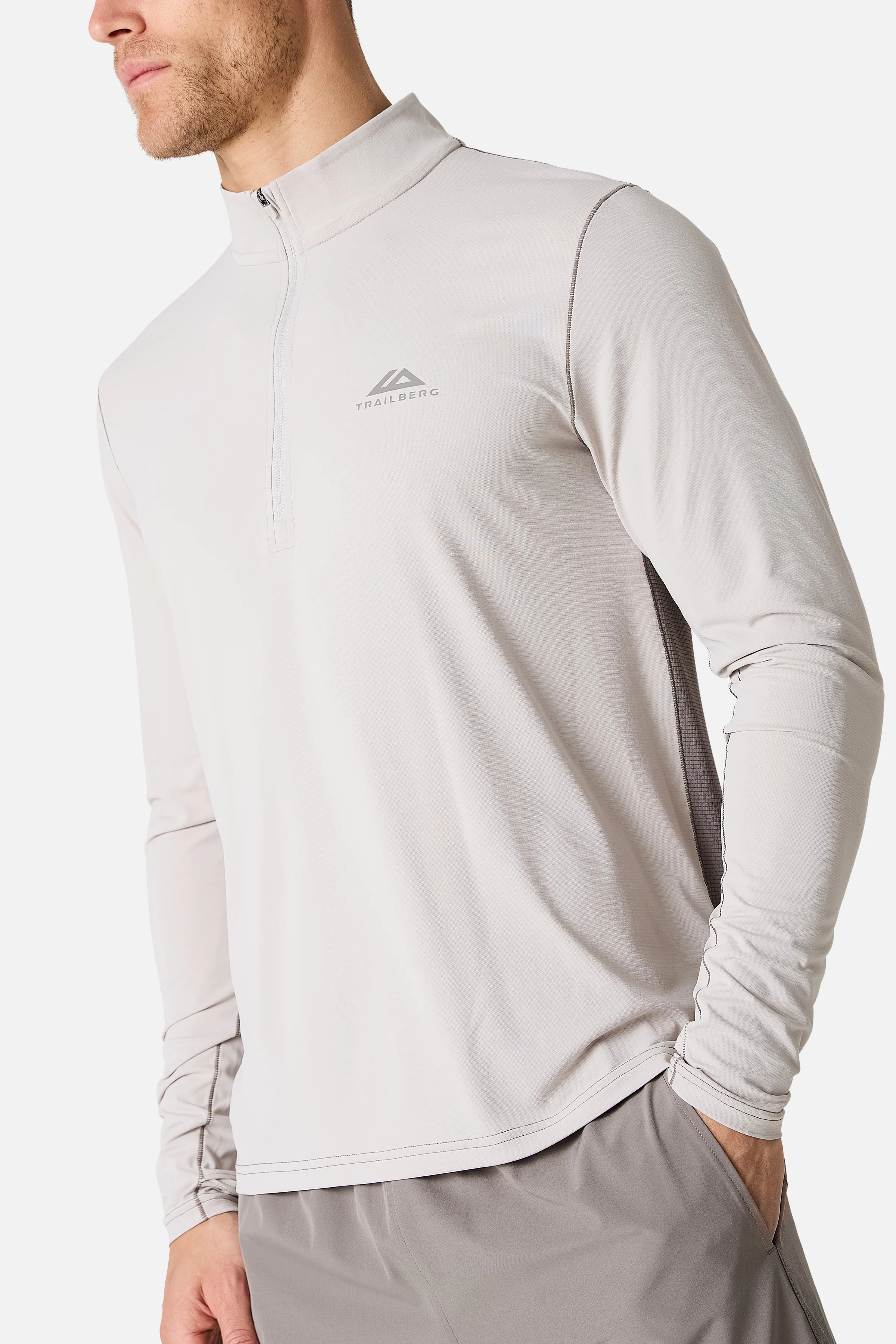 Nucleus Outdoor 1/4 Zip - Pebblestone - Image 3