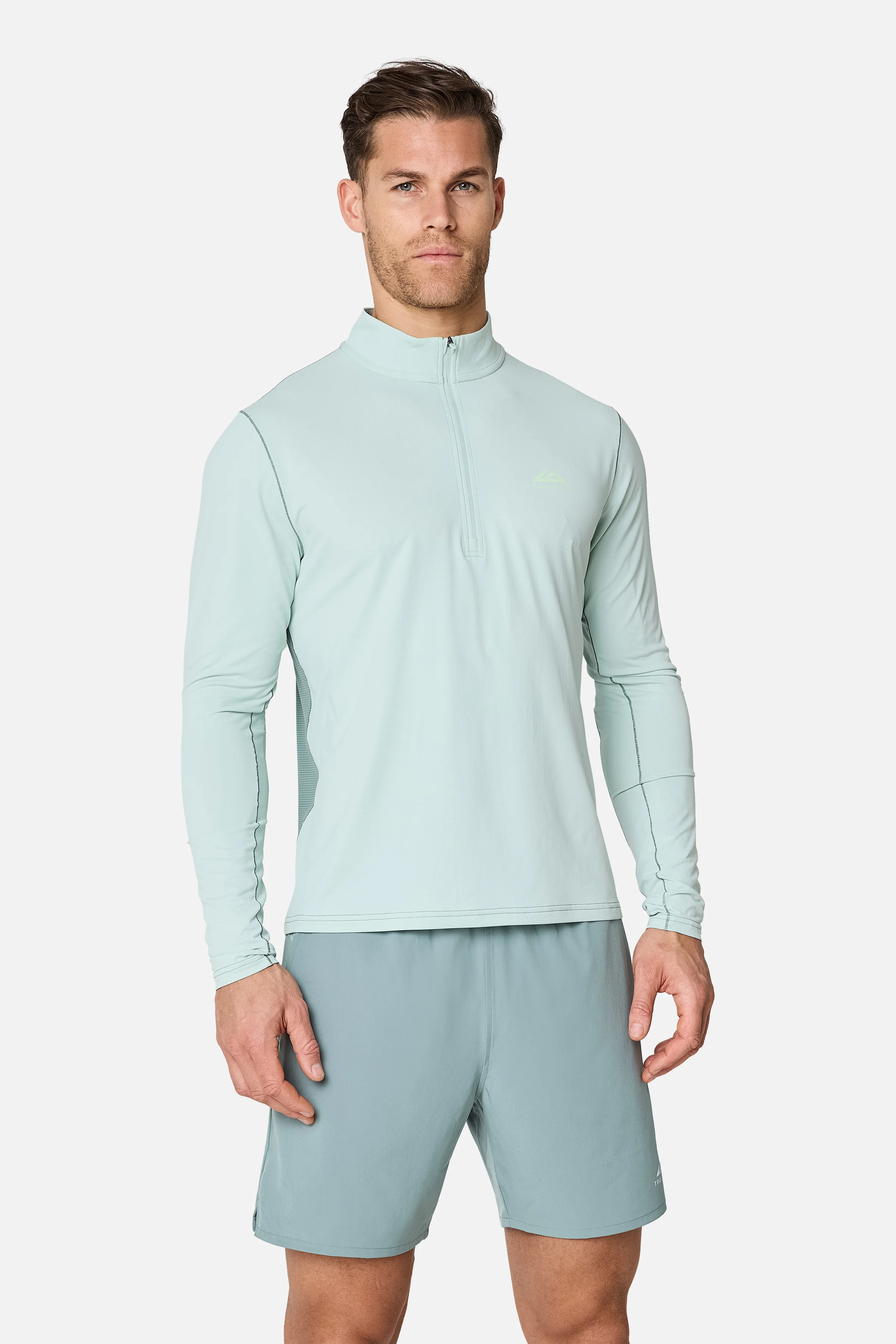 Nucleus Outdoor 1/4 Zip - Tide Mist/Willow Green - Image 4