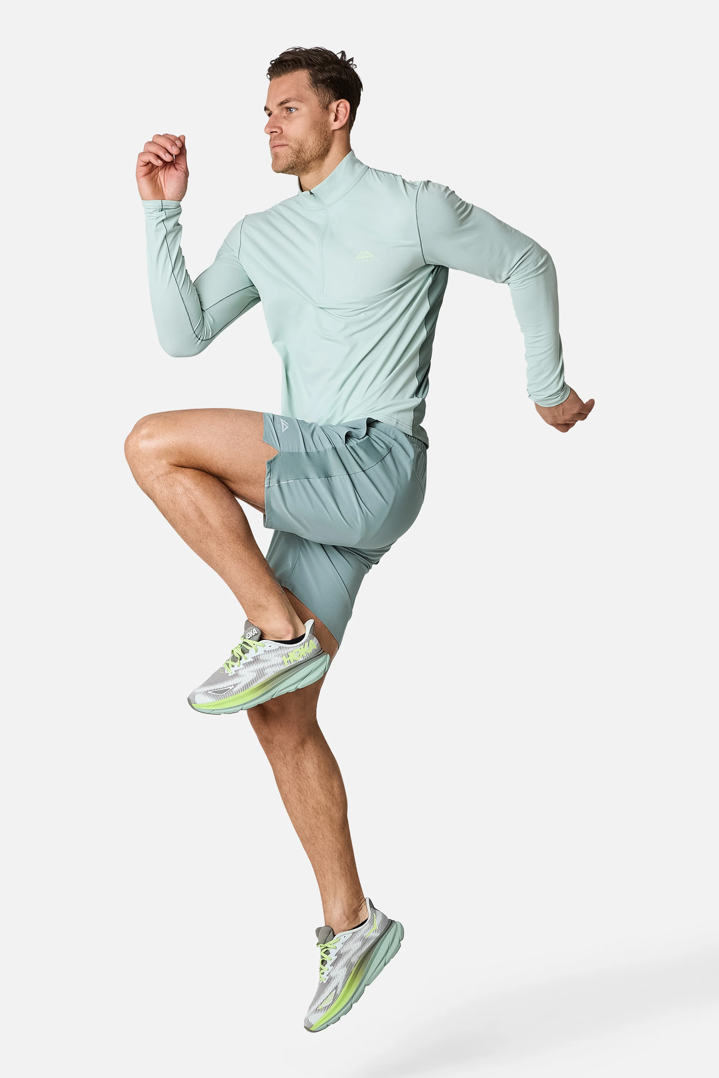 Nucleus Outdoor 1/4 Zip - Tide Mist/Willow Green - Image 6