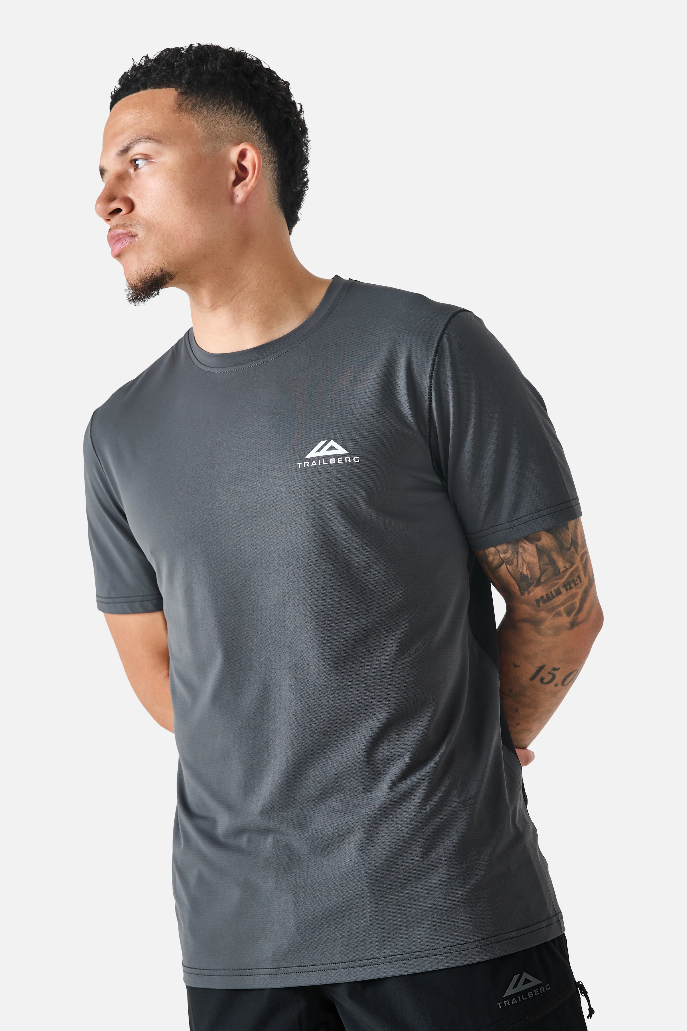 Nucleus Outdoor Tee - Volcano Grey/Black - Image 3
