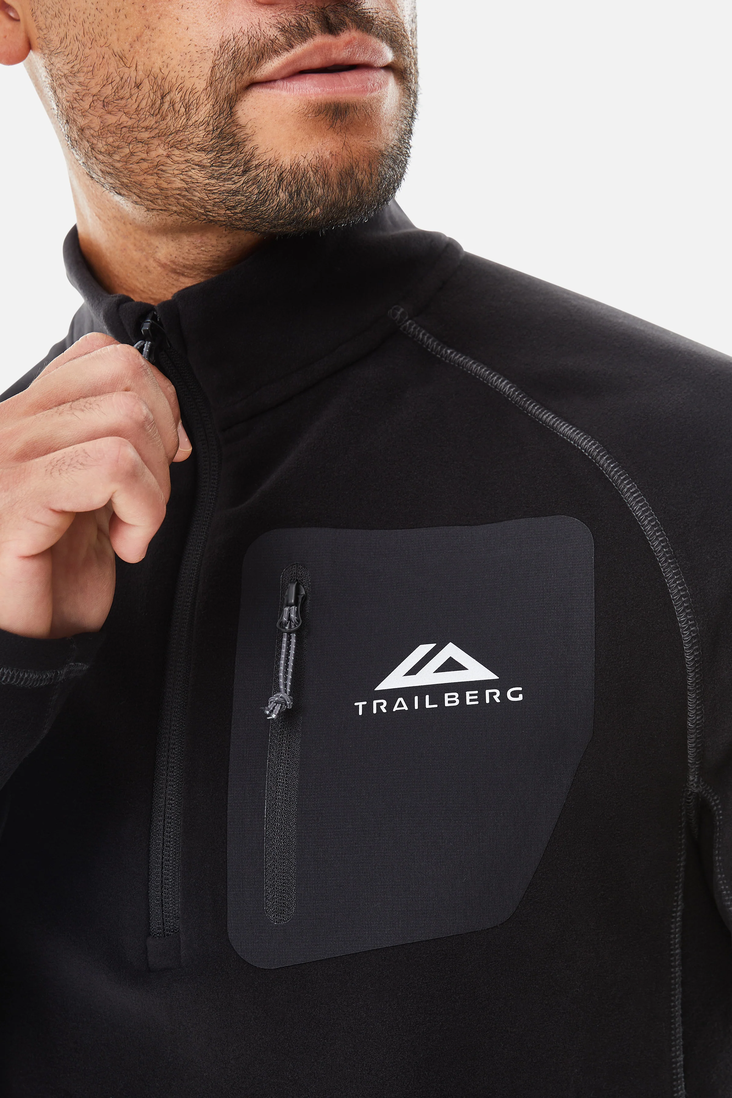 Radius 1/4 Zip Fleece - Black - Image 3