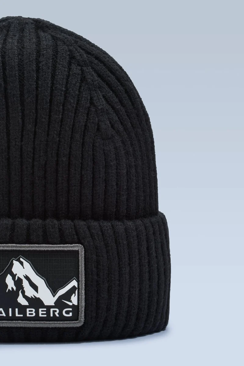 Rainier Beanie Hat - Black - Image 2