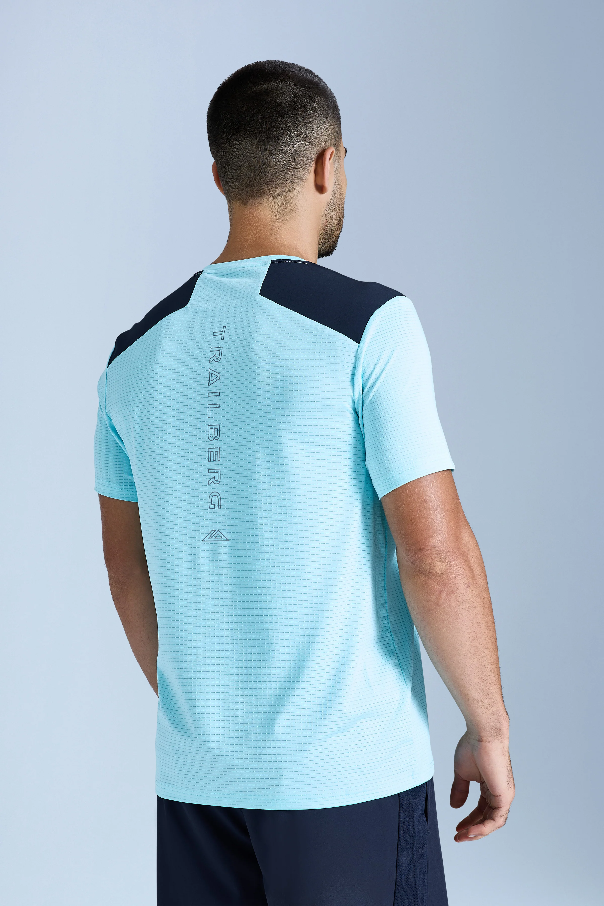 Rapid Dash 2.0 Tee - Deep Ocean/Cyan Wave - Image 2