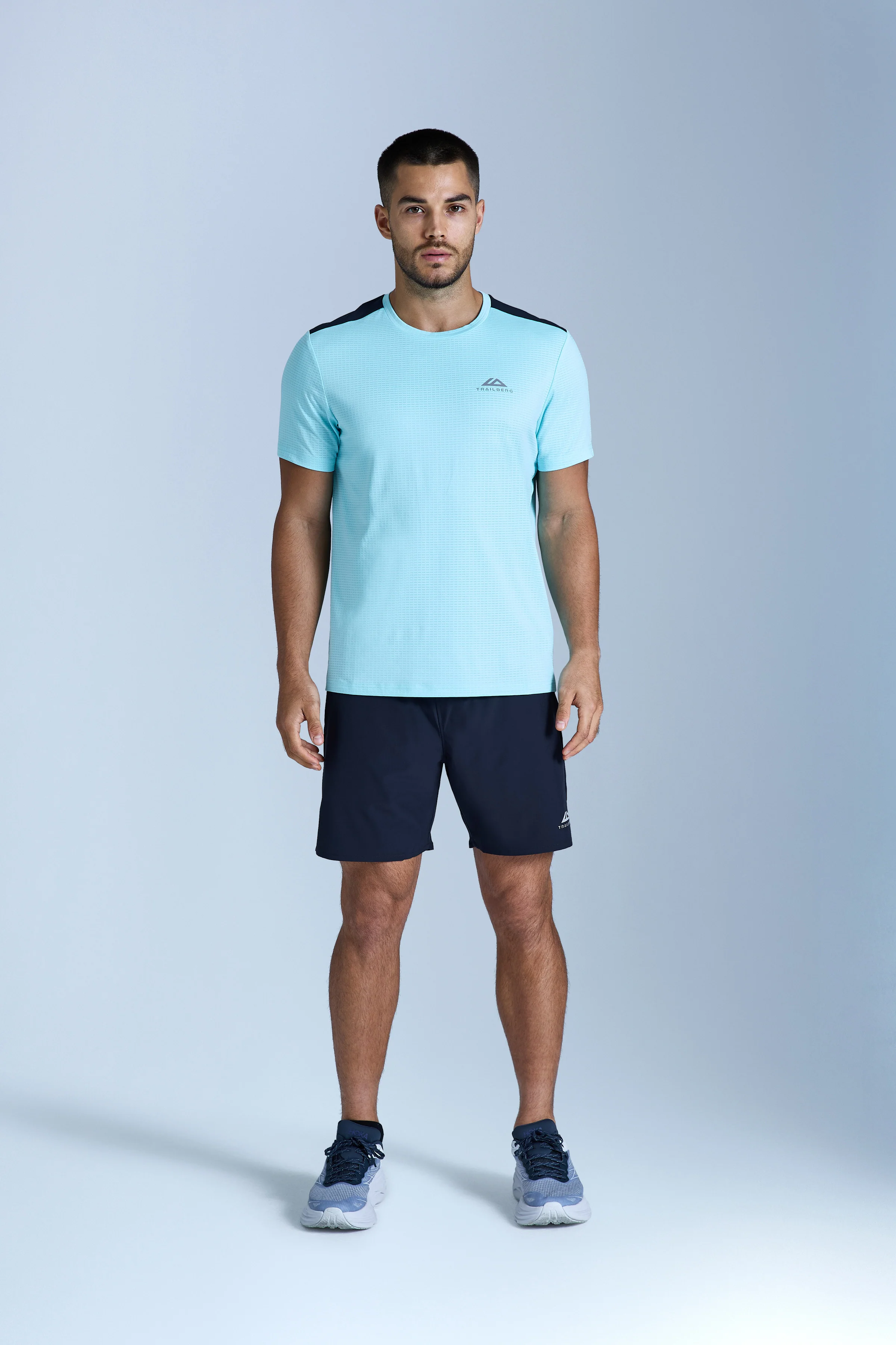 Rapid Dash 2.0 Tee - Deep Ocean/Cyan Wave - Image 4