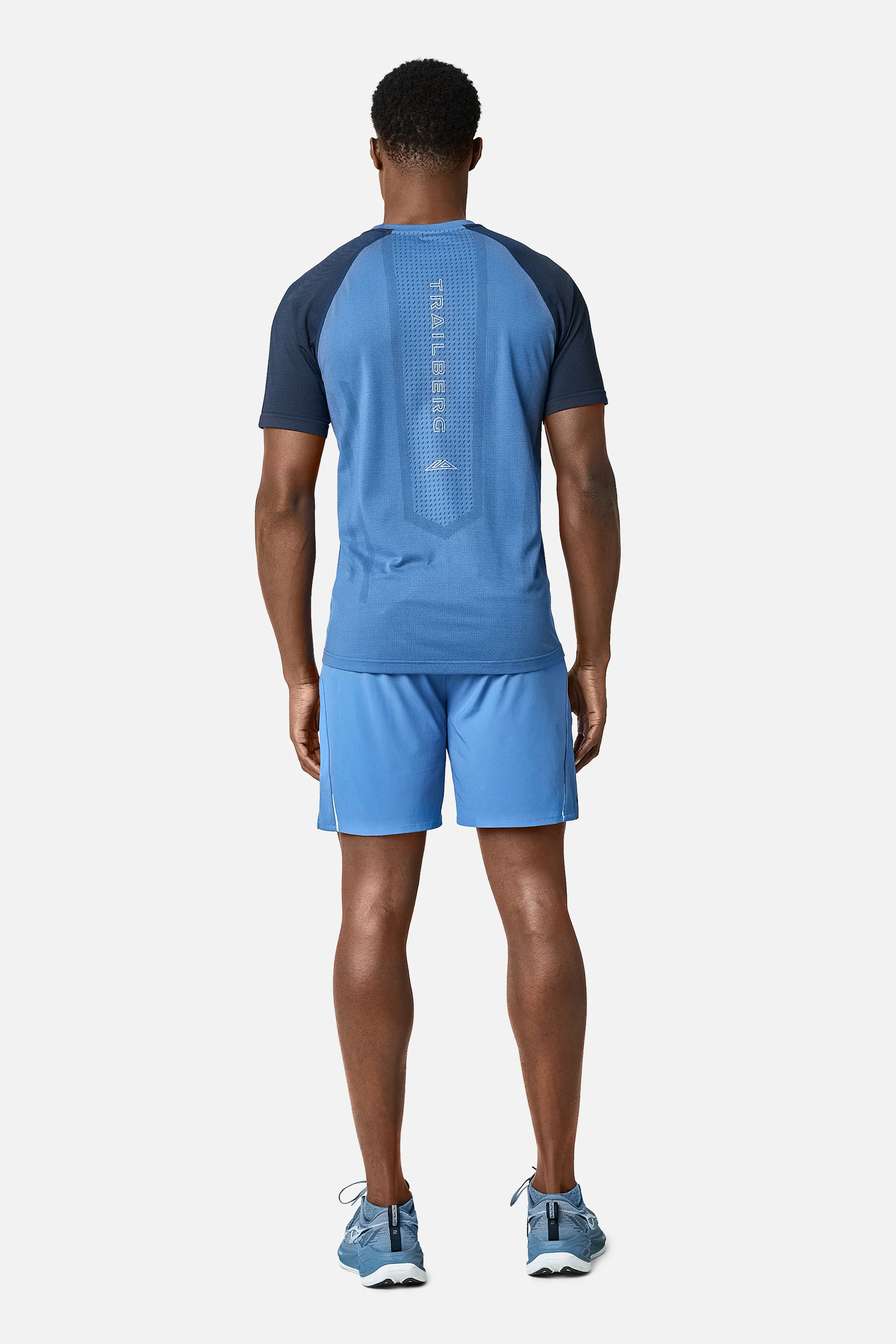 Rapid Dash Seamless Tee - Voltage Blue/Storm Blue - Image 5