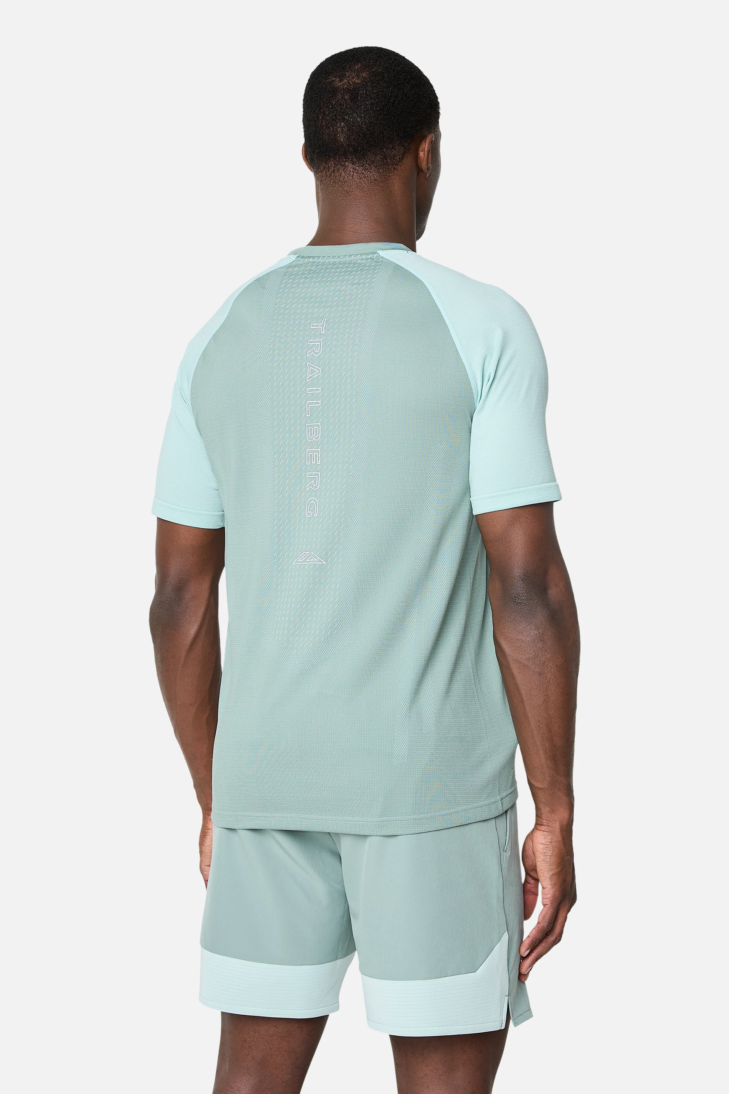 Rapid Dash Seamless Tee - Willow Green/Tide Mist - Image 4