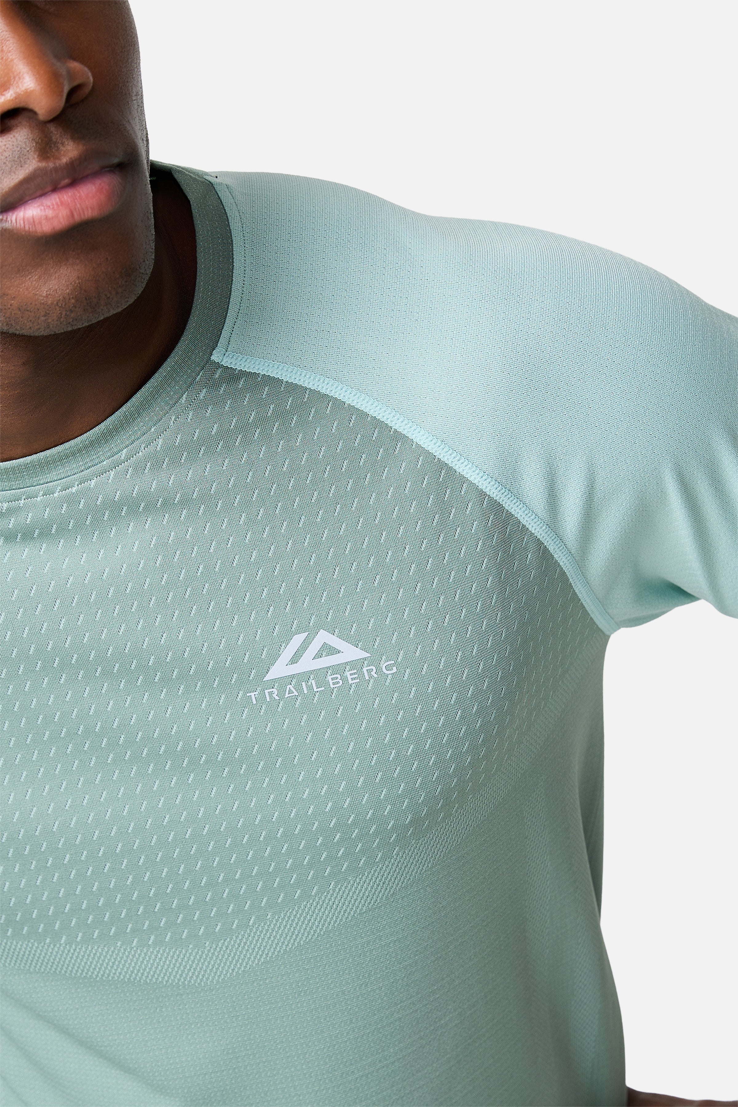 Rapid Dash Seamless Tee - Willow Green/Tide Mist - Image 6