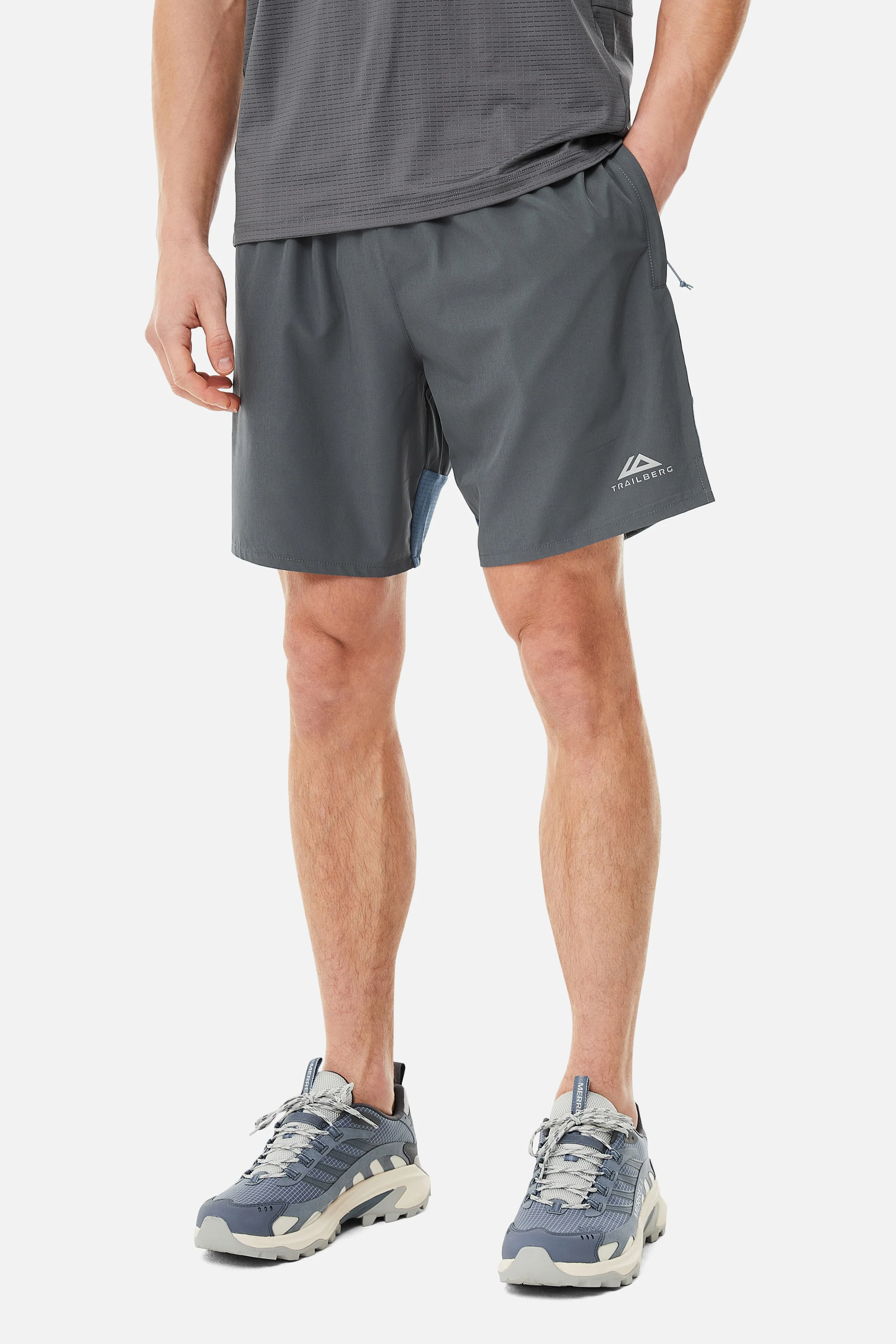 Rapid Dash Short - Storm Grey/Lagoon - Image 2