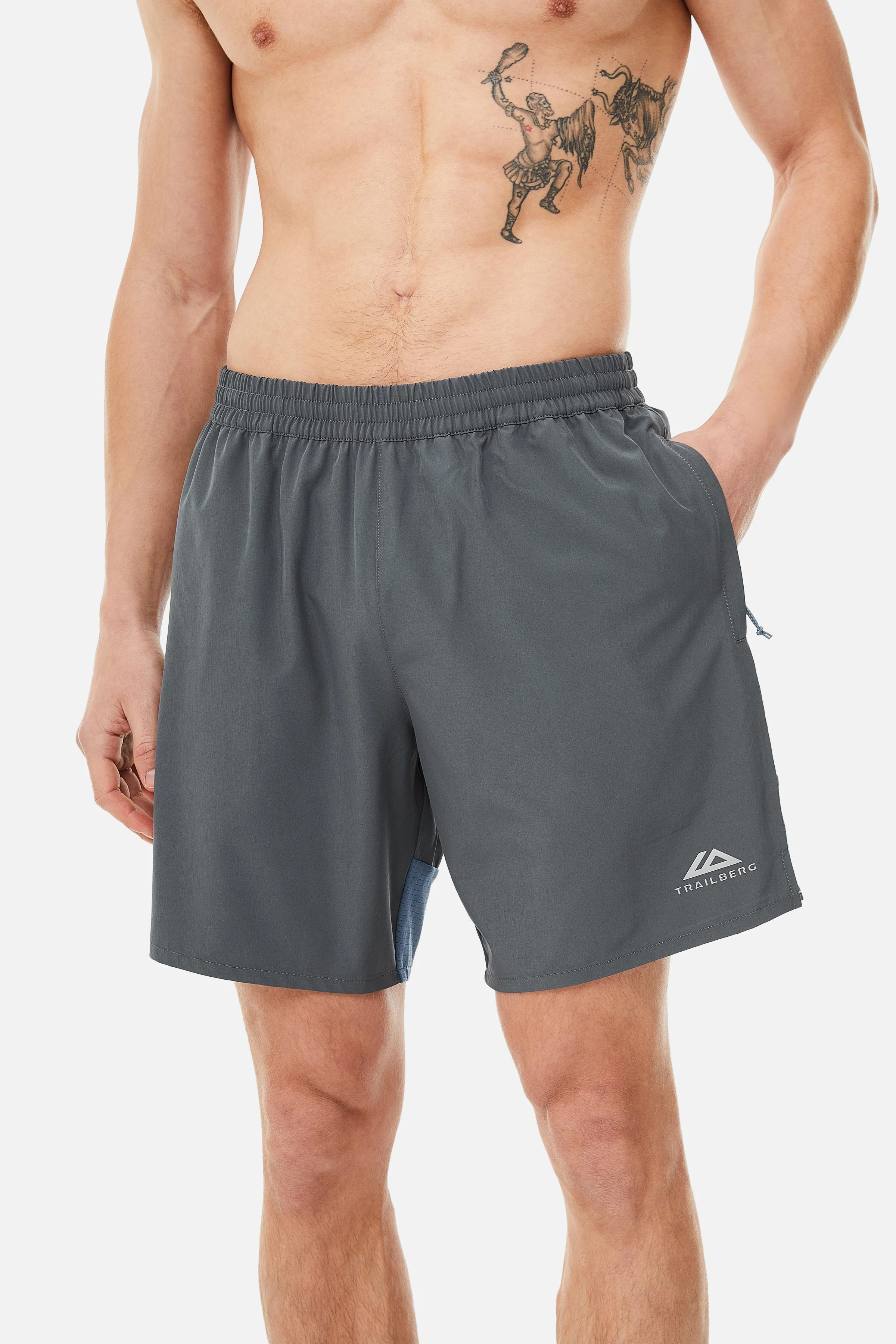 Rapid Dash Short - Storm Grey/Lagoon - Image 3