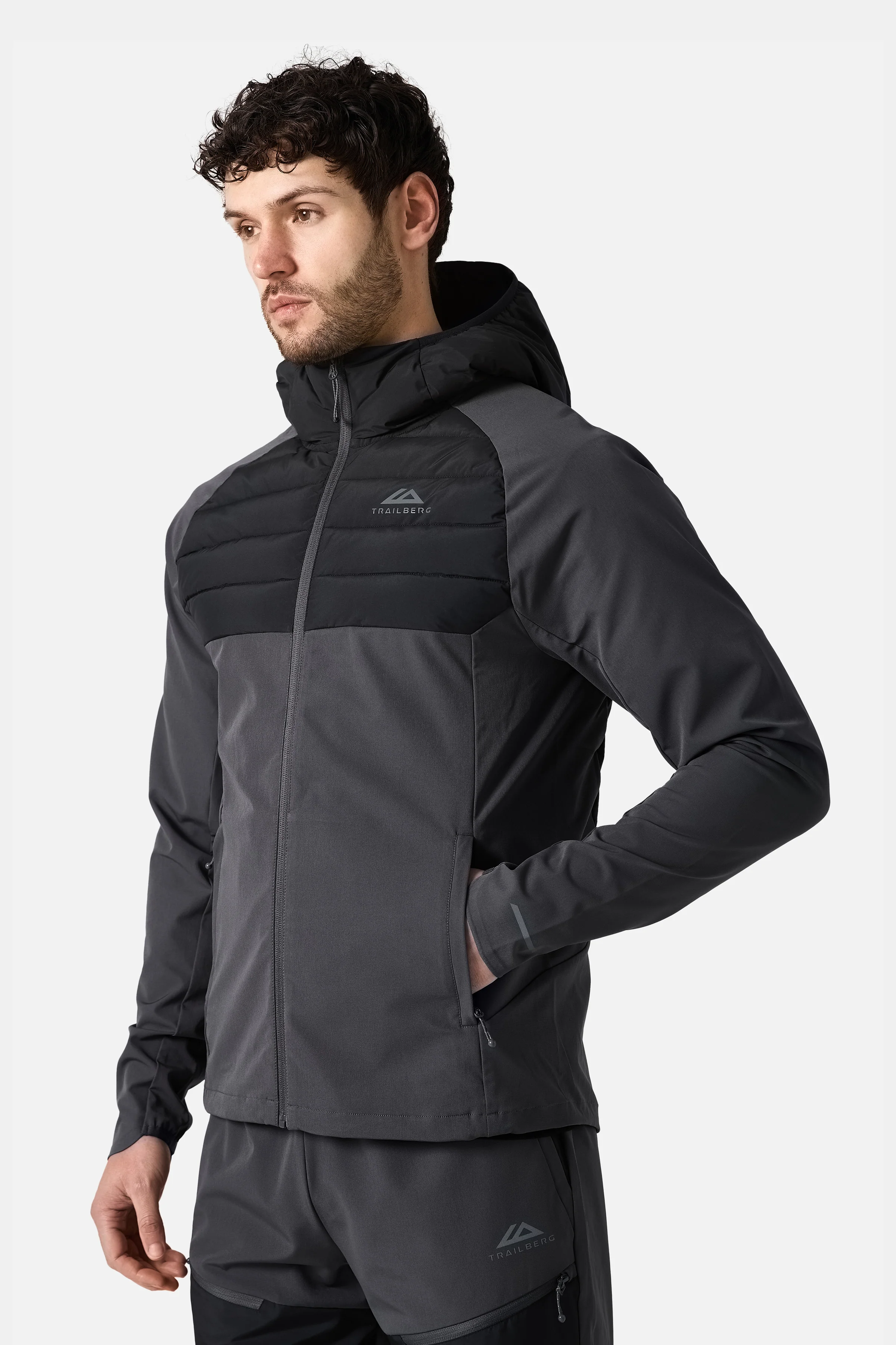 Rhine 2.0 Hybrid Jacket - Volcano Grey/Black - Image 3