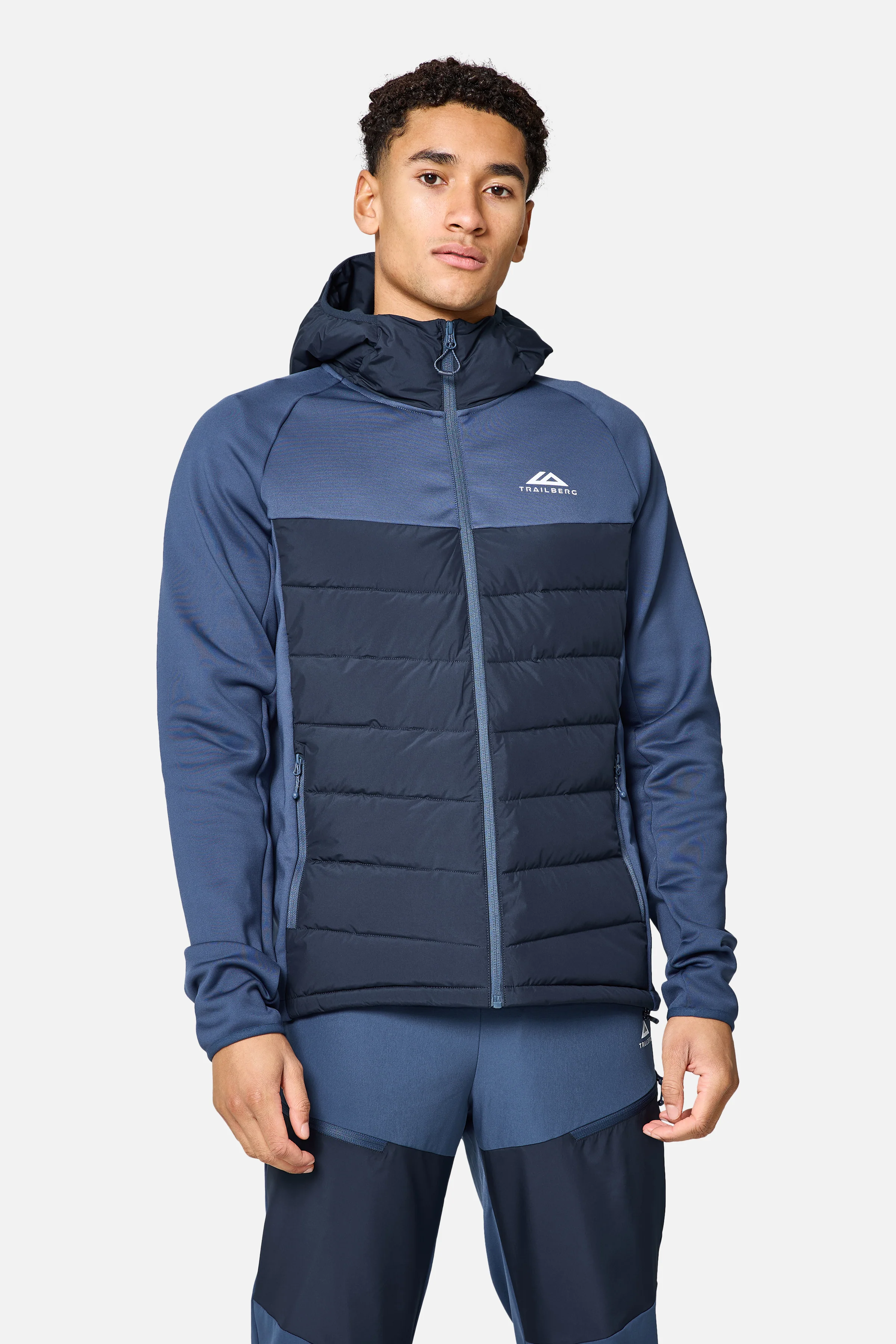 Rhine Winterised Hybrid Hood - Aqua Eclipse/Deep Ocean