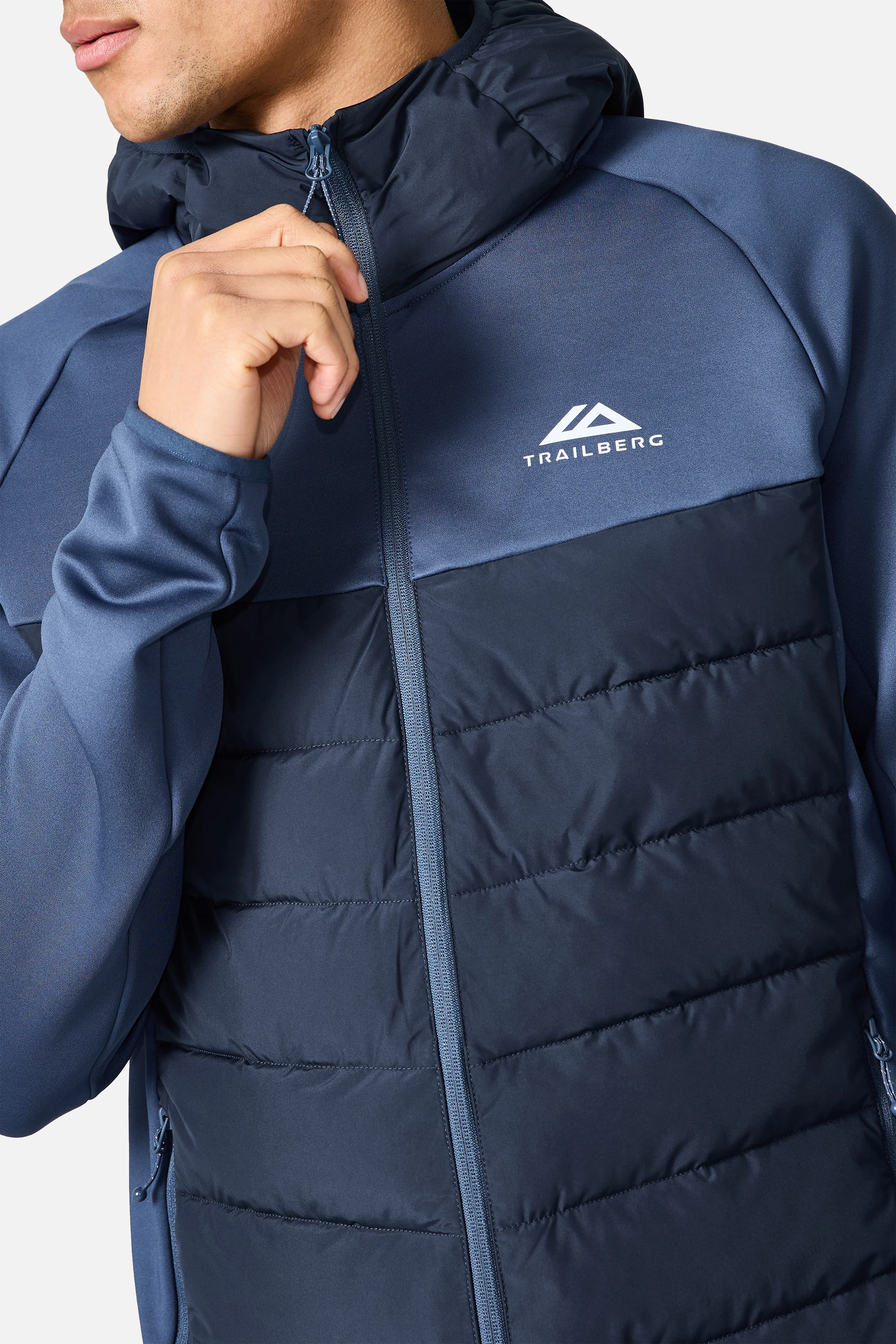 Rhine Winterised Hybrid Hood - Aqua Eclipse/Deep Ocean - Image 5