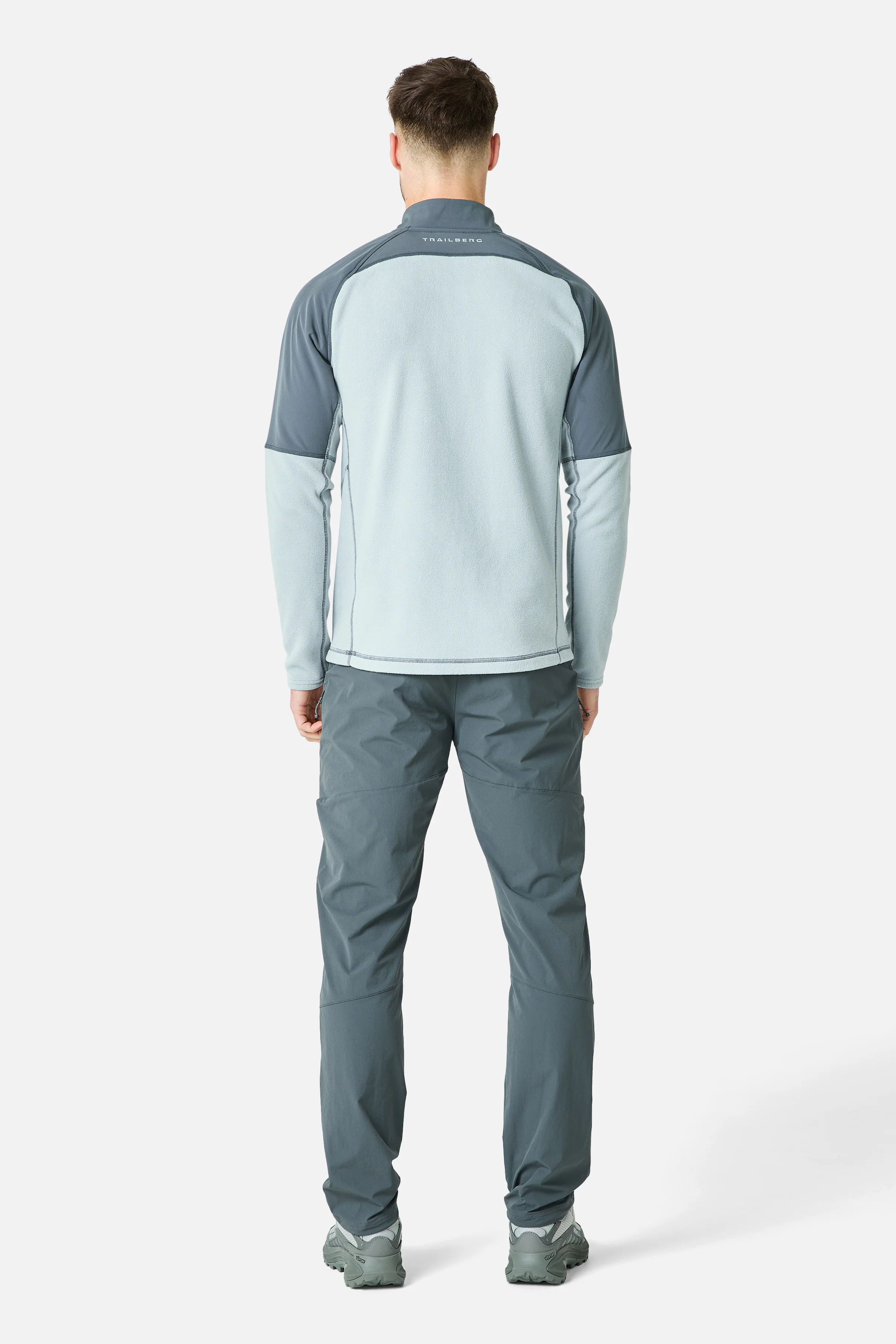 Sierra Microfleece 1/4 Zip - Lunar Grey/Graphite Grey - Image 4