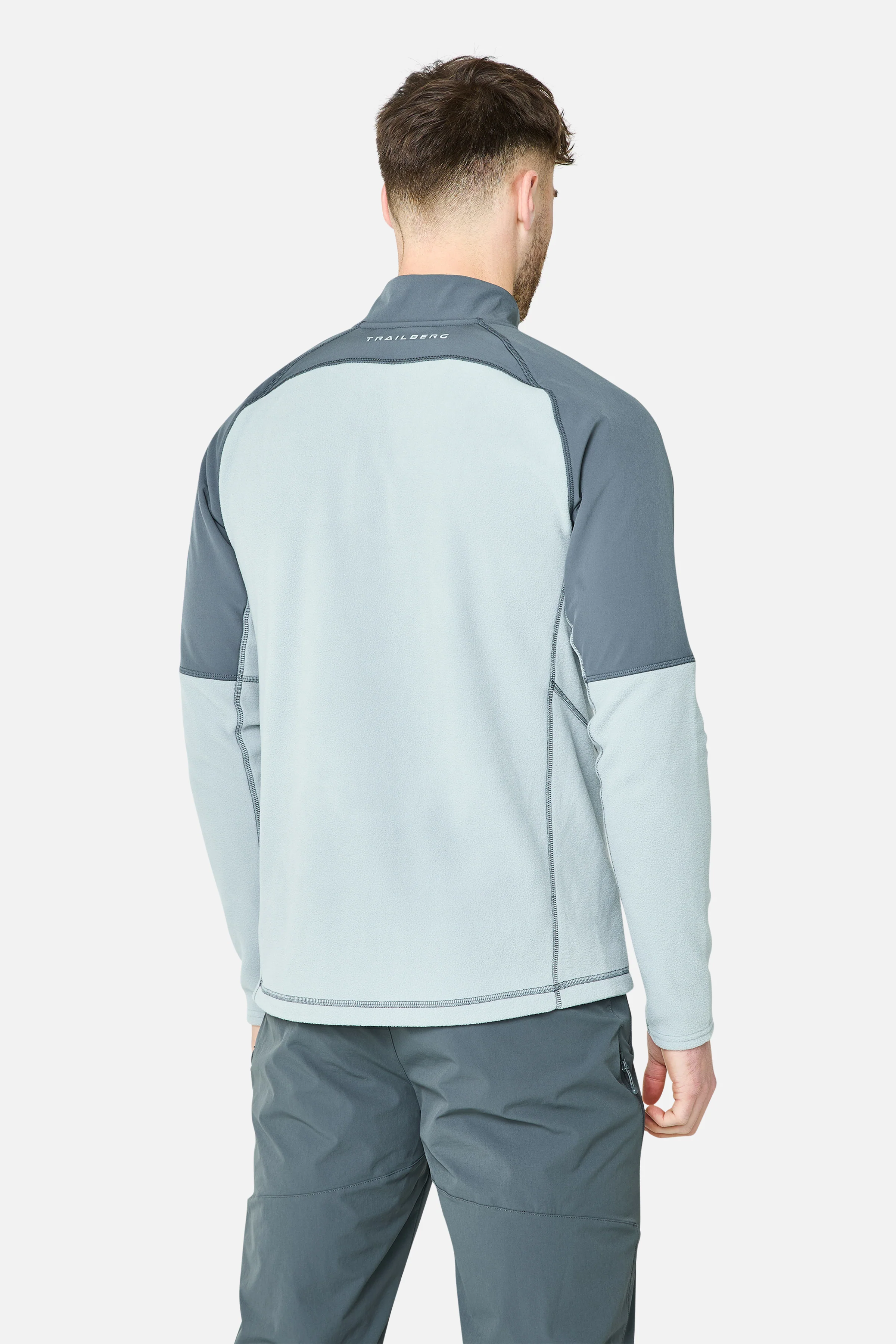 Sierra Microfleece 1/4 Zip - Lunar Grey/Graphite Grey - Image 6