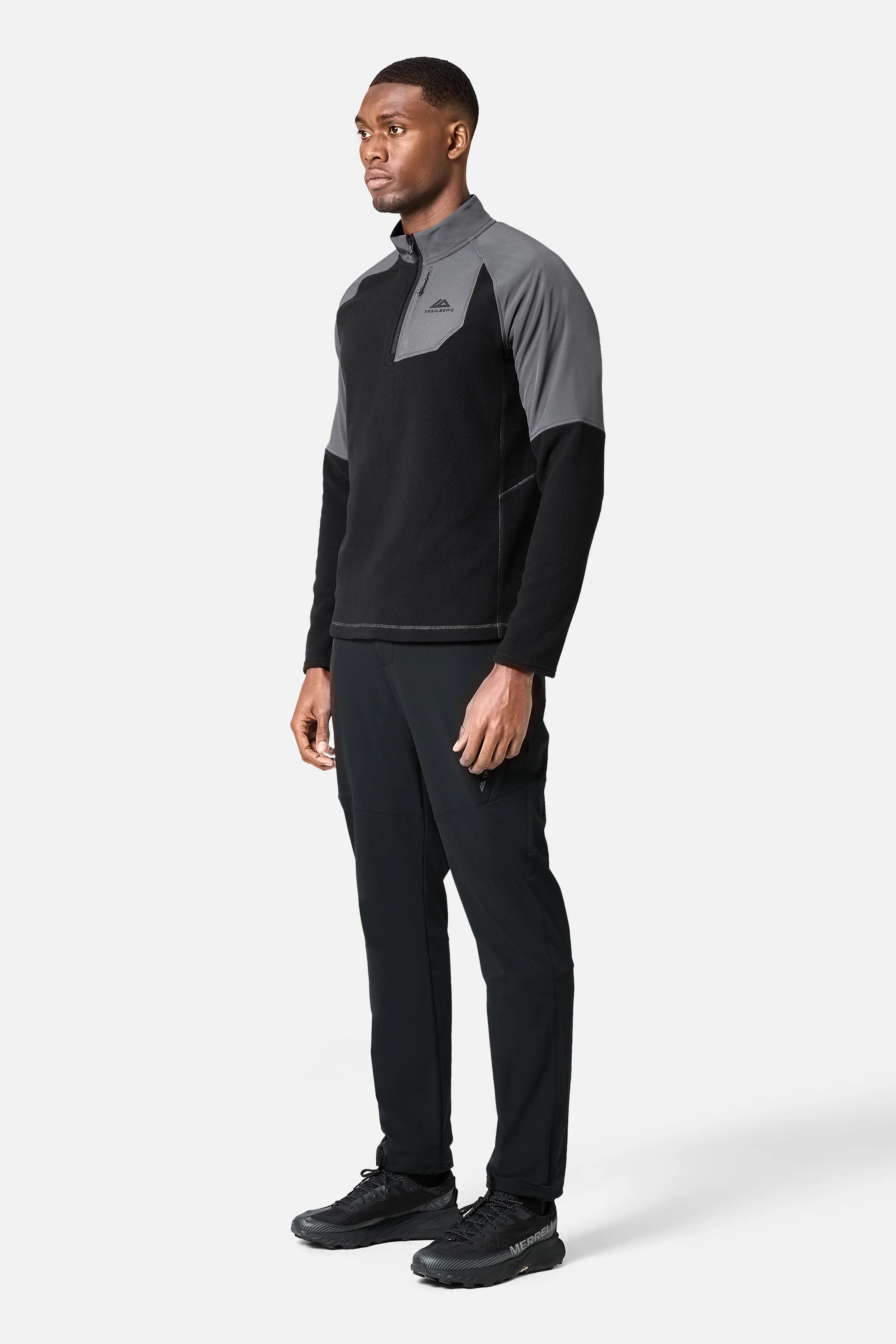 Sierra 1/4 Zip - Black/Asphalt - Image 3