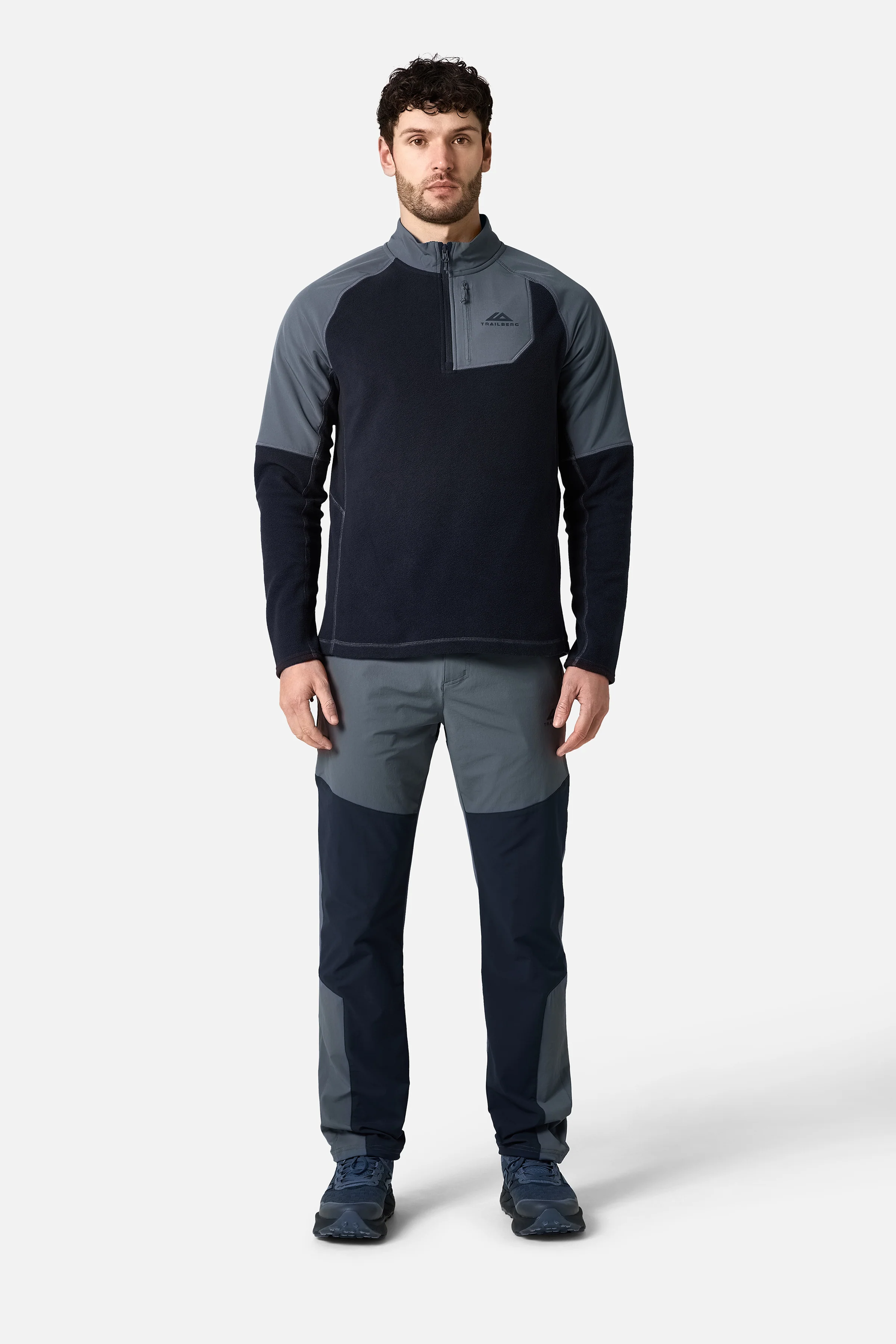 Sierra 1/4 Zip - Deep Ocean/Storm Grey - Image 4