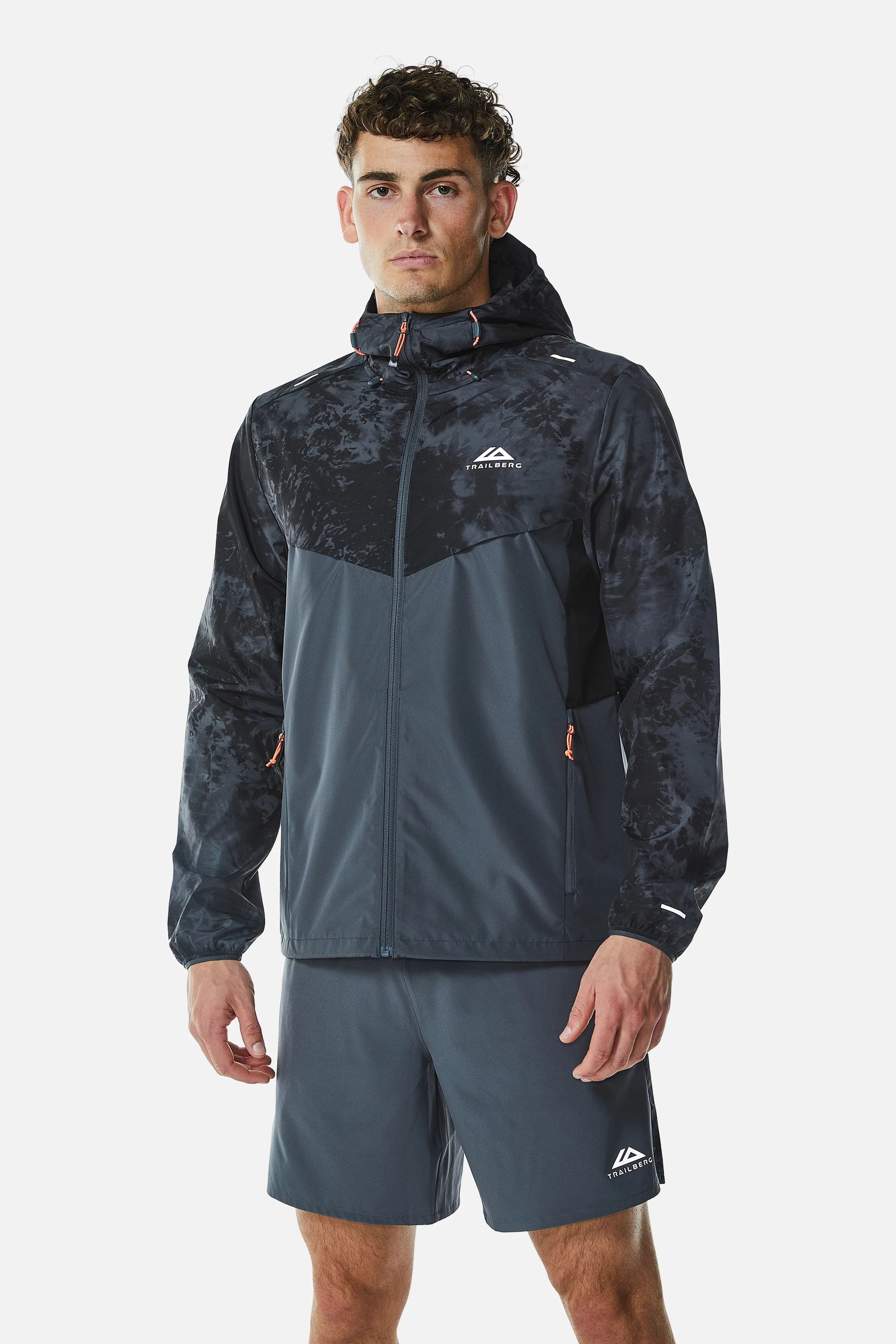Tie Dye Windbreaker - Iron Grey/Black - Image 5