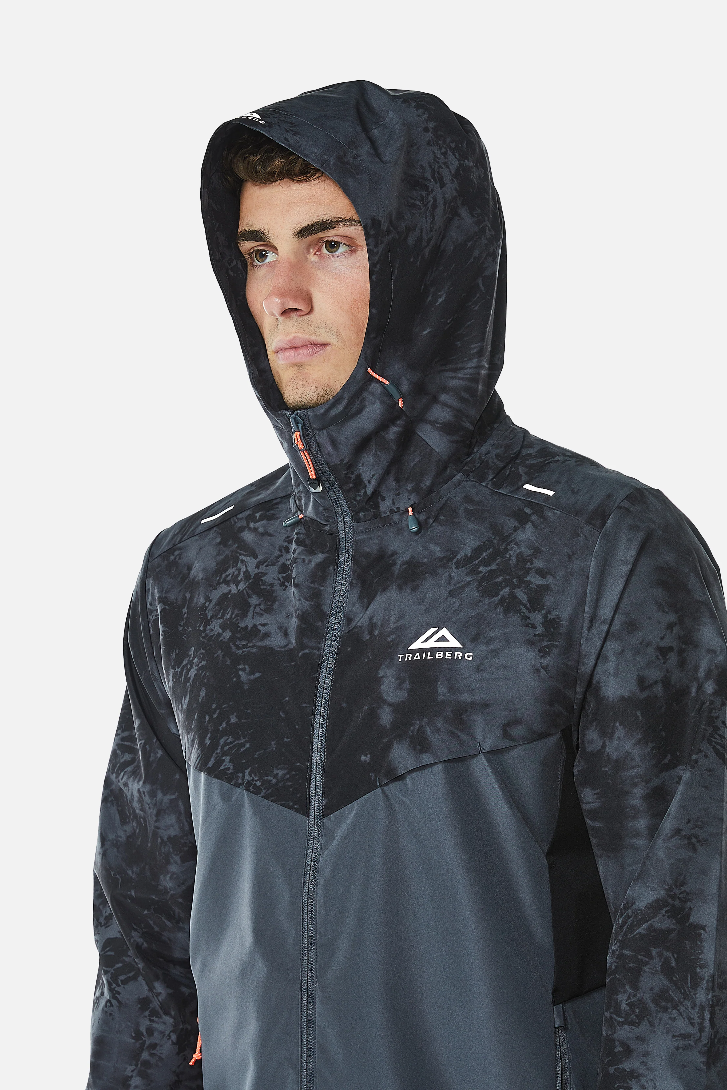 Tie Dye Windbreaker - Iron Grey/Black - Image 7