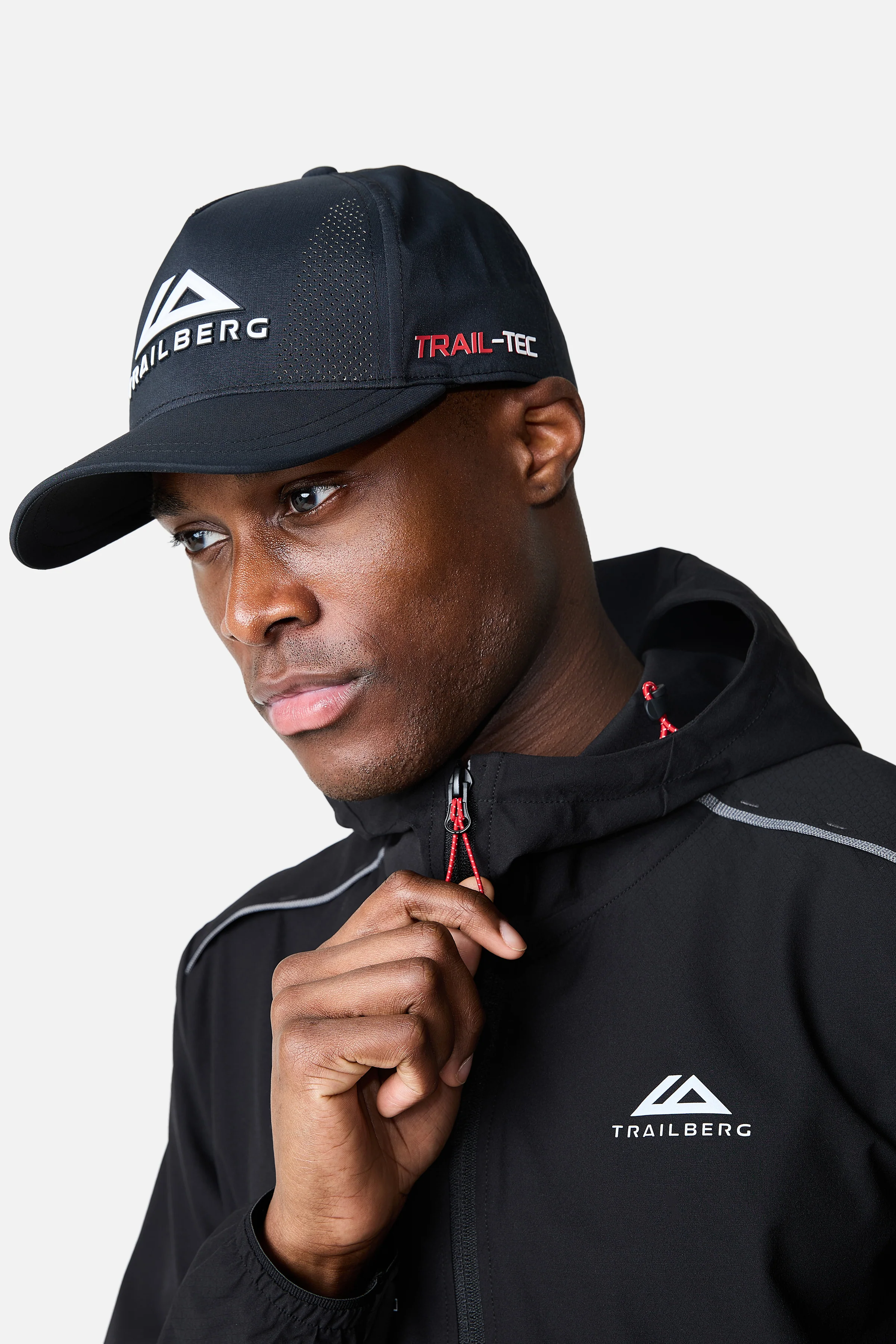 SS26 Triathlon Windbreaker - Black/Volcano Grey/Blazing Red - Image 5