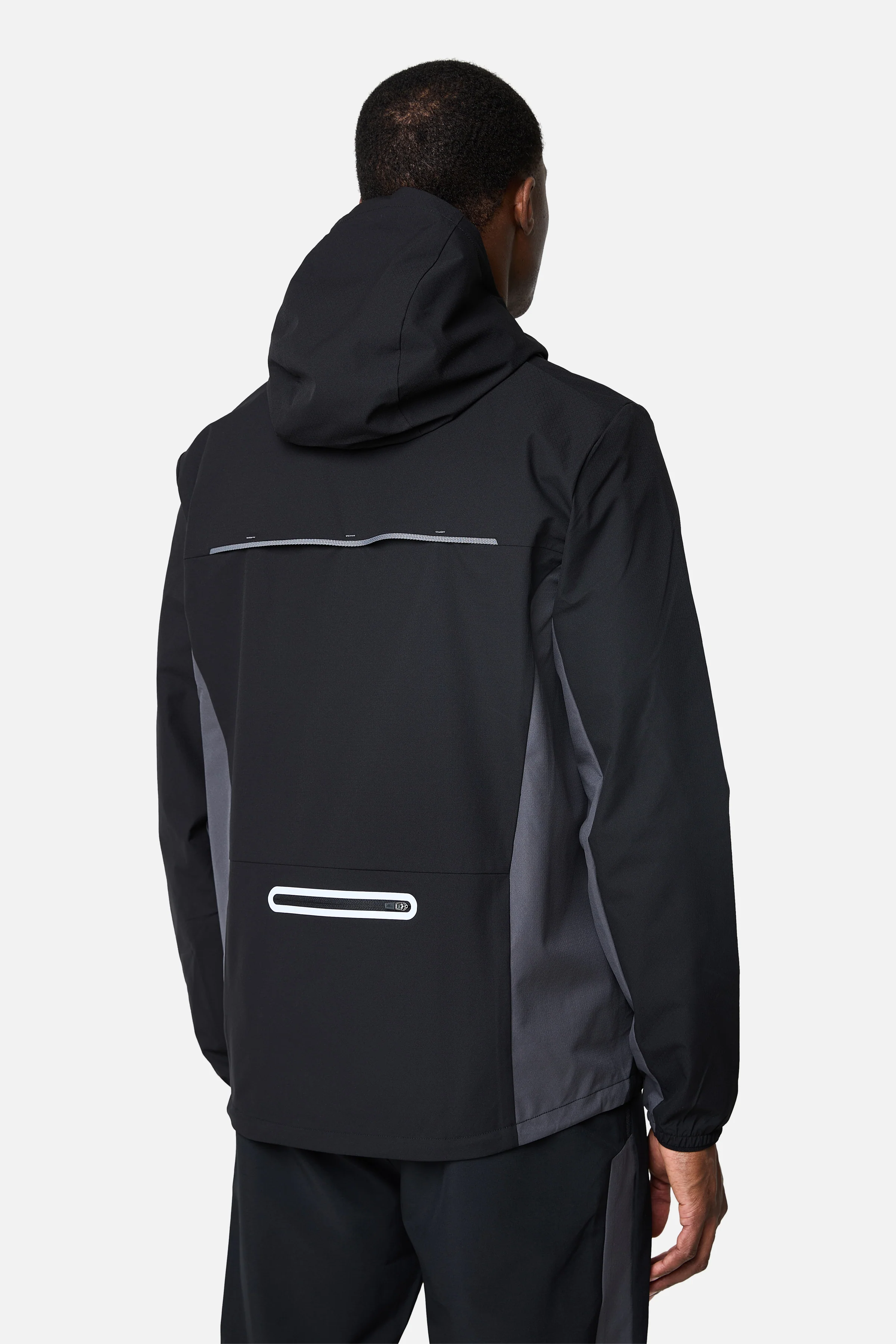 SS26 Triathlon Windbreaker - Black/Volcano Grey/Blazing Red - Image 6