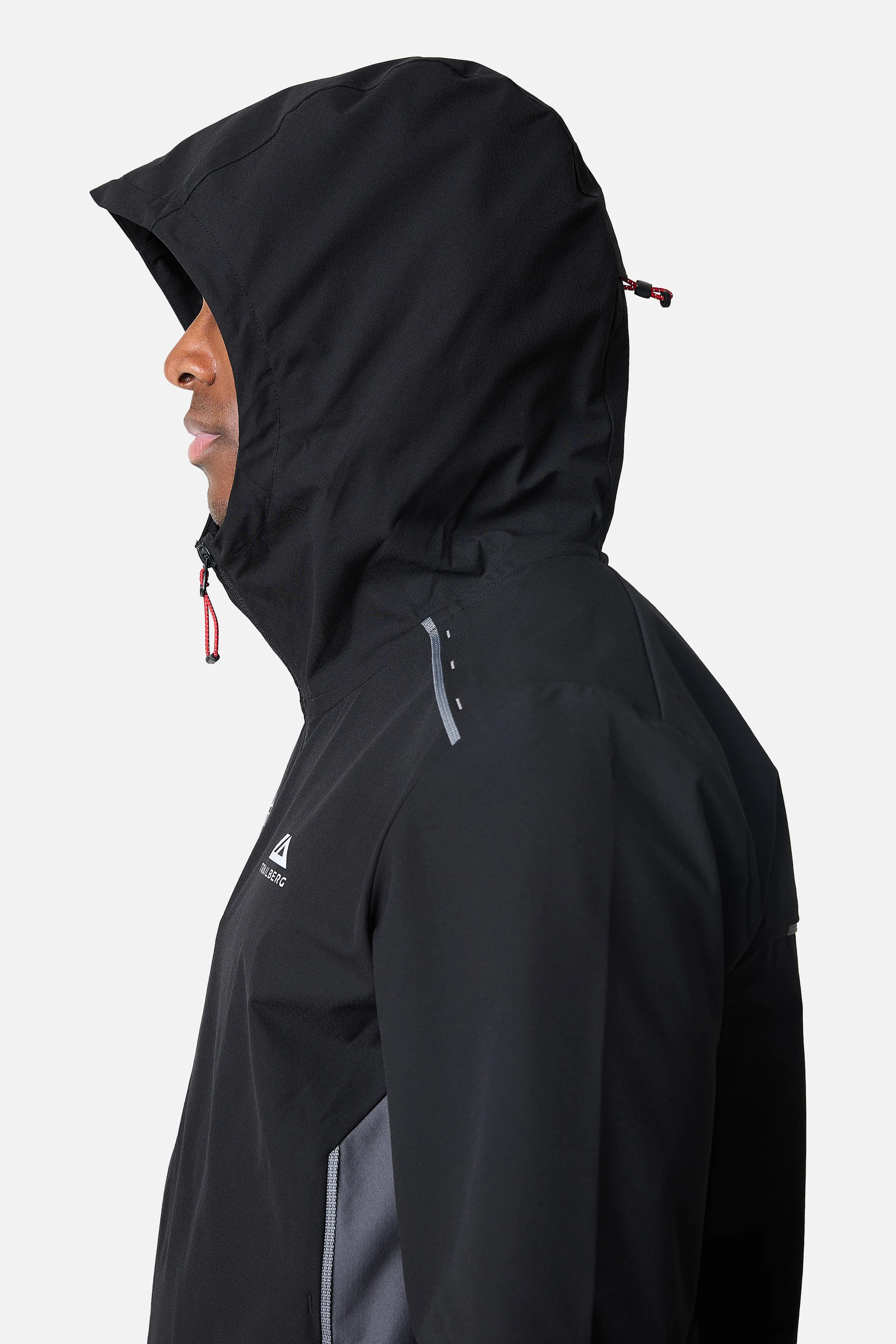 SS26 Triathlon Windbreaker - Black/Volcano Grey/Blazing Red - Image 9
