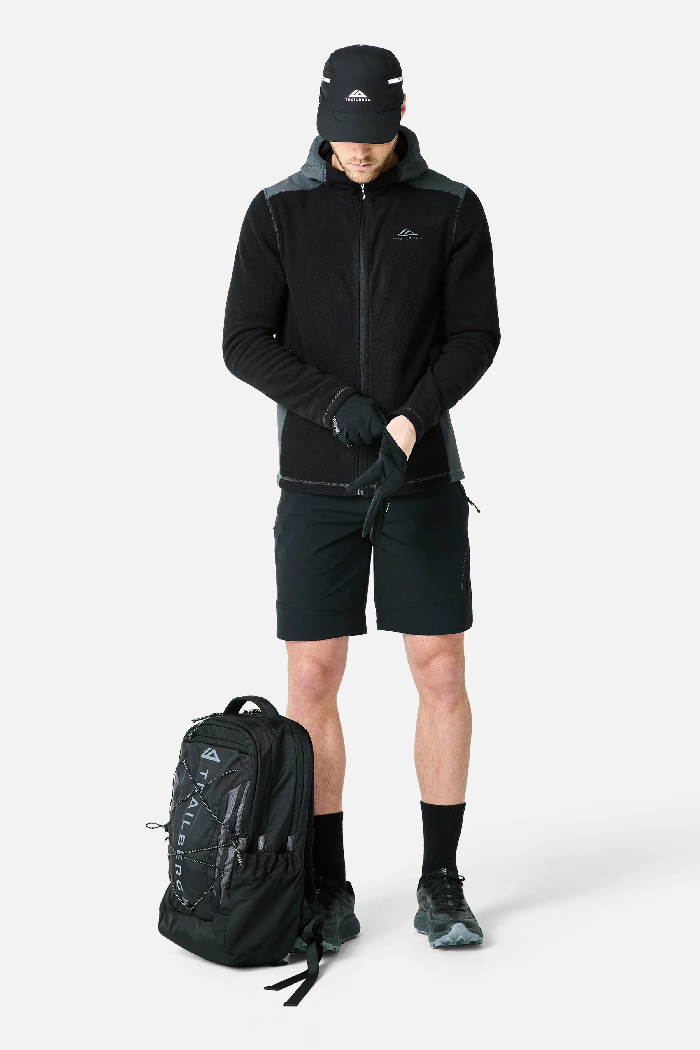 Tundra Microfleece Hood - Black/Volcano Grey - Image 3