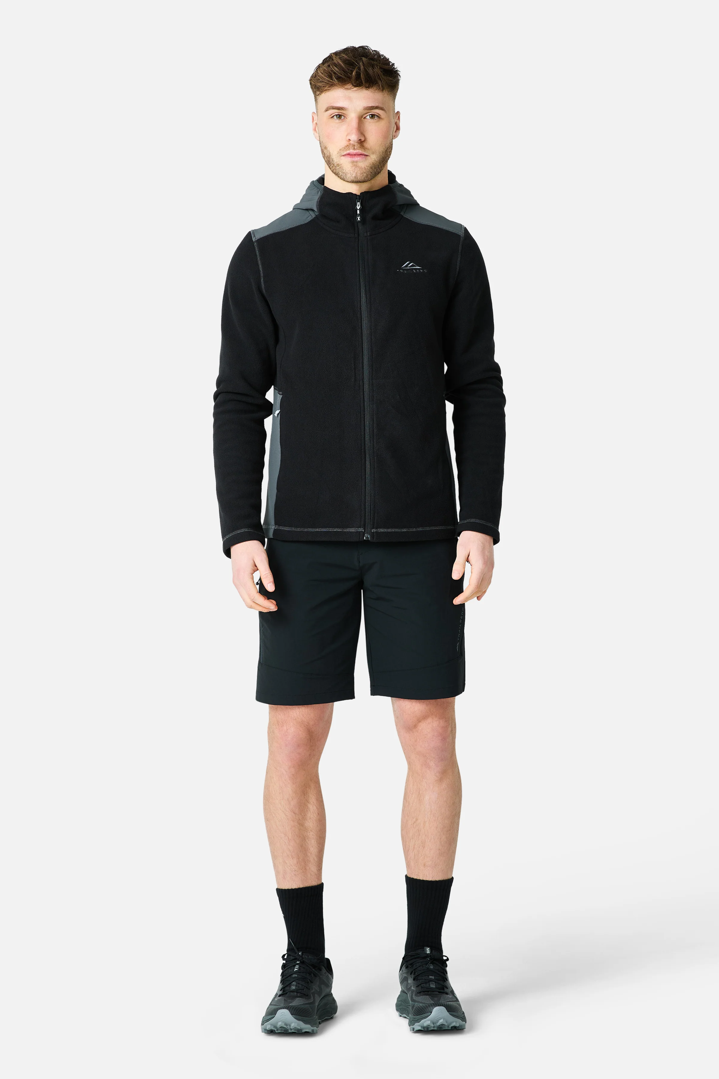 Tundra Microfleece Hood - Black/Volcano Grey - Image 4