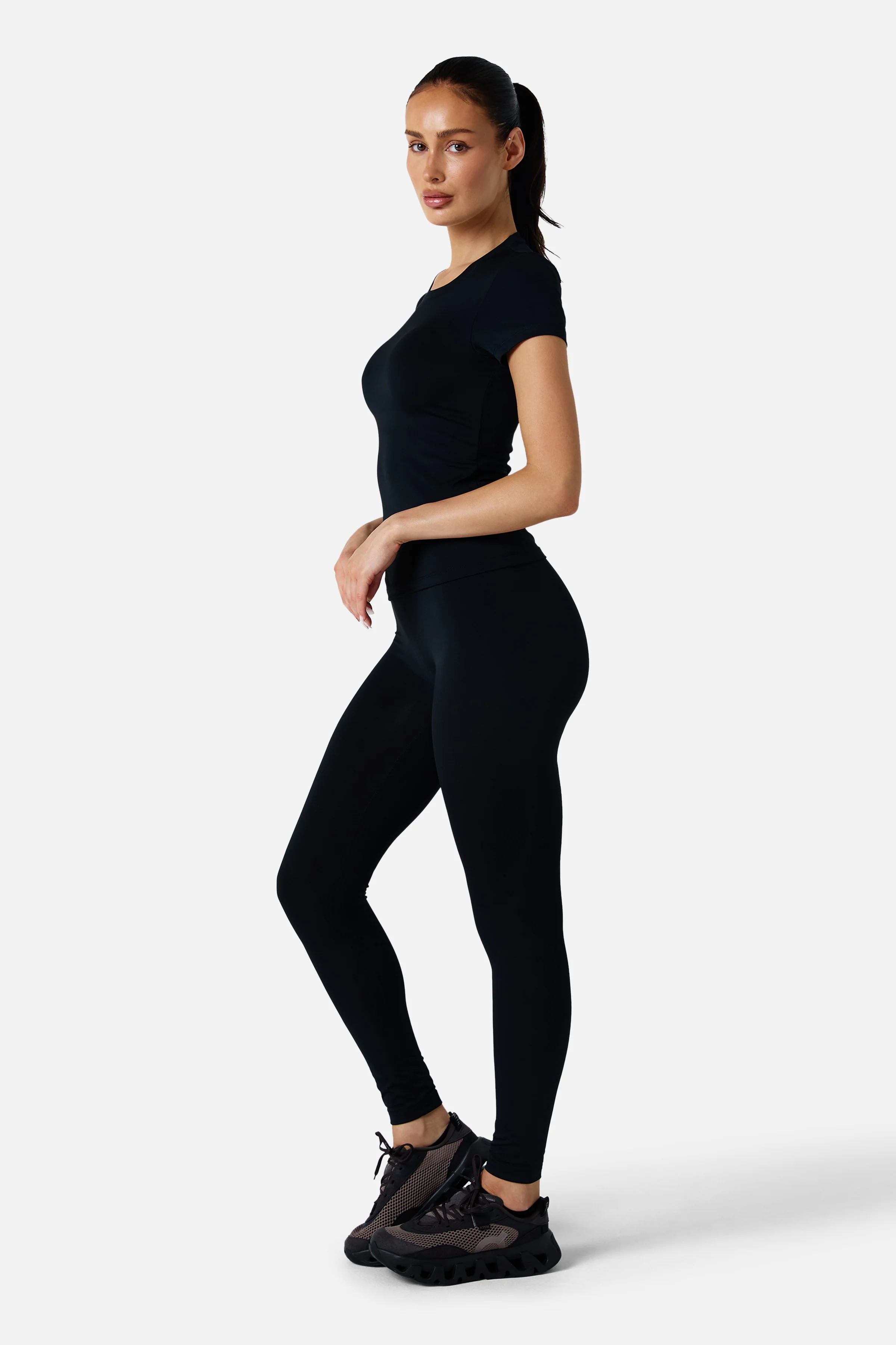 Womens Sculpt Core Legging - Black - Image 5