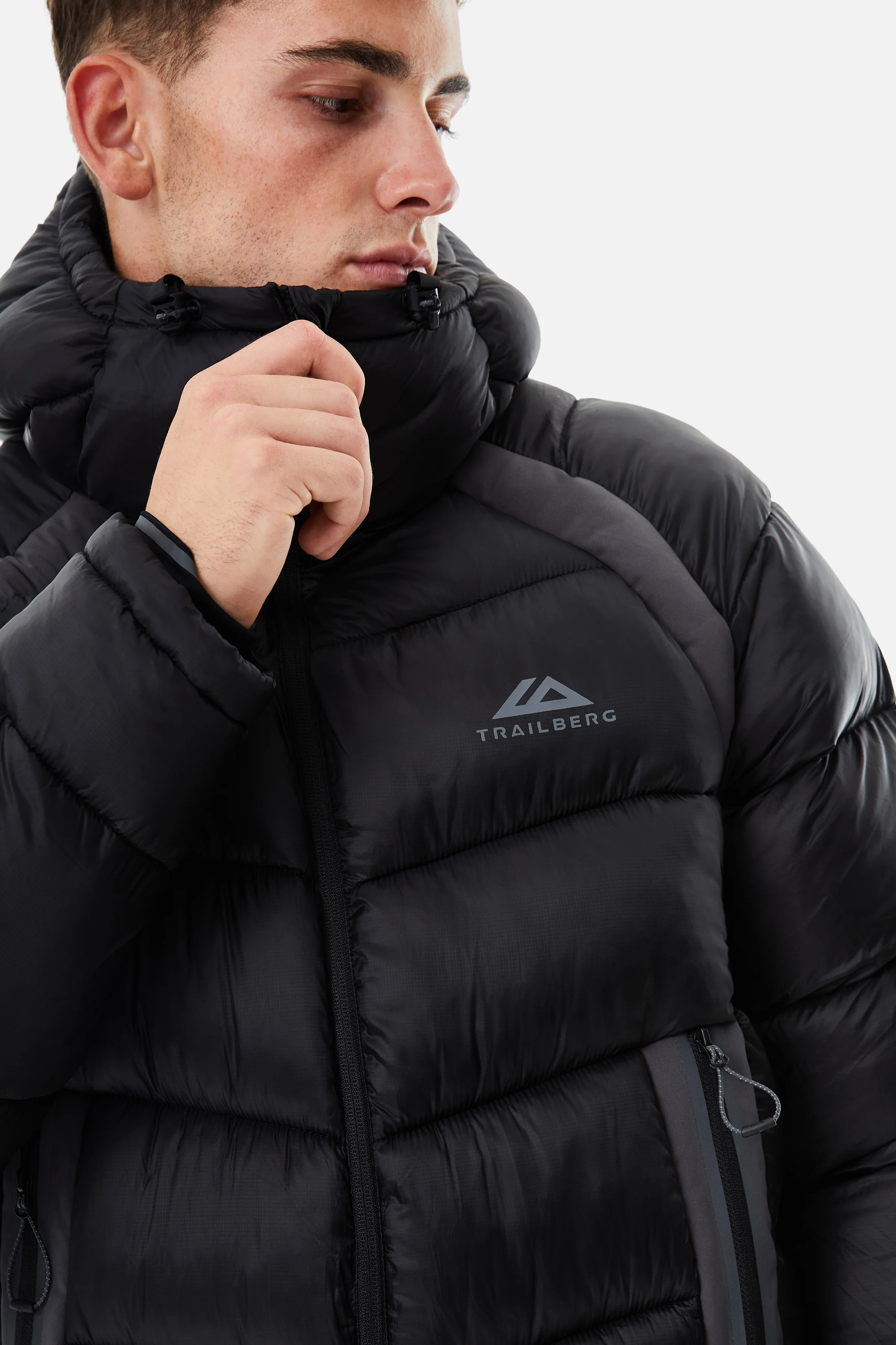Zermat Insulated Jacket - Black/Volcano Grey - Image 5