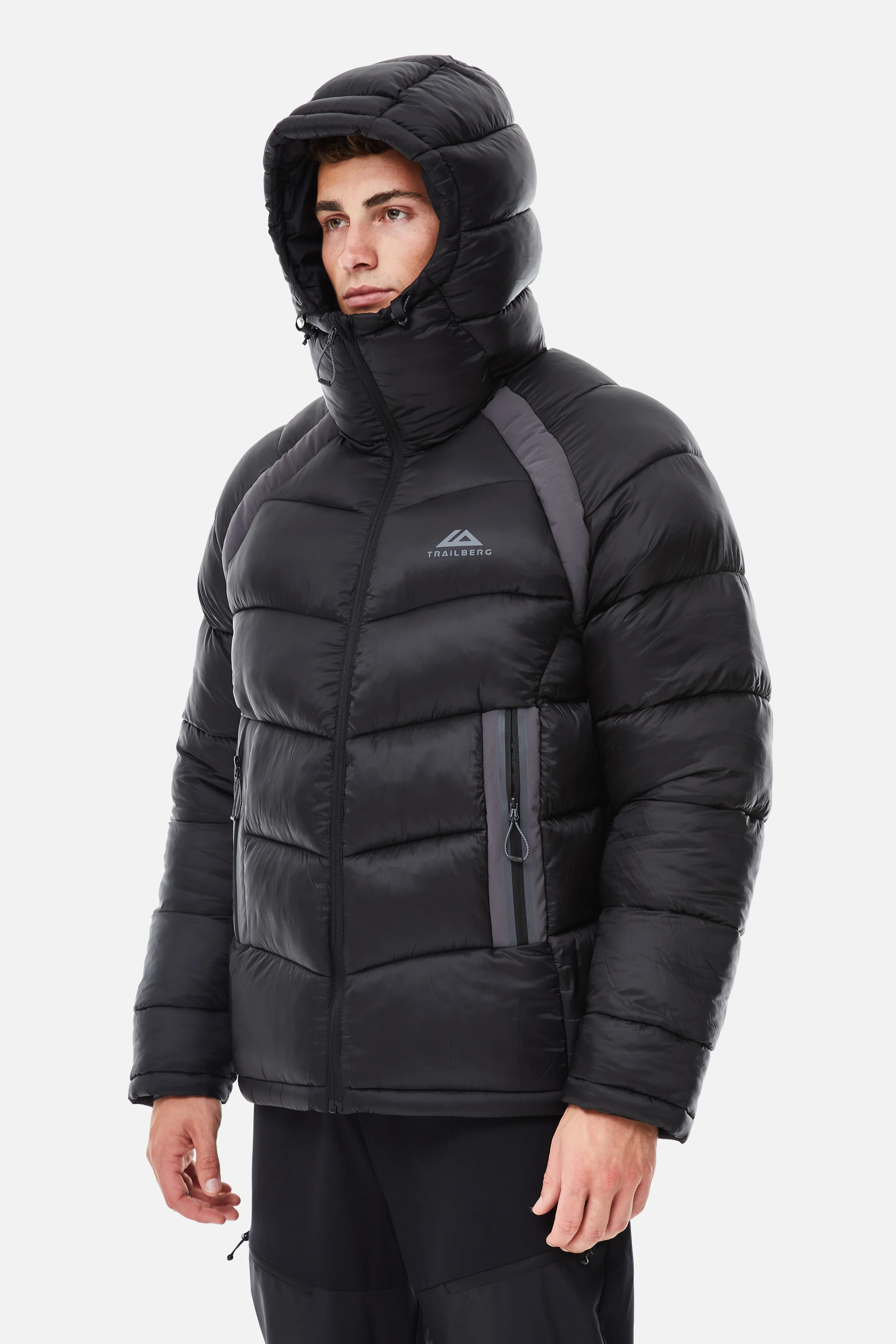 Zermat Insulated Jacket - Black/Volcano Grey - Image 9